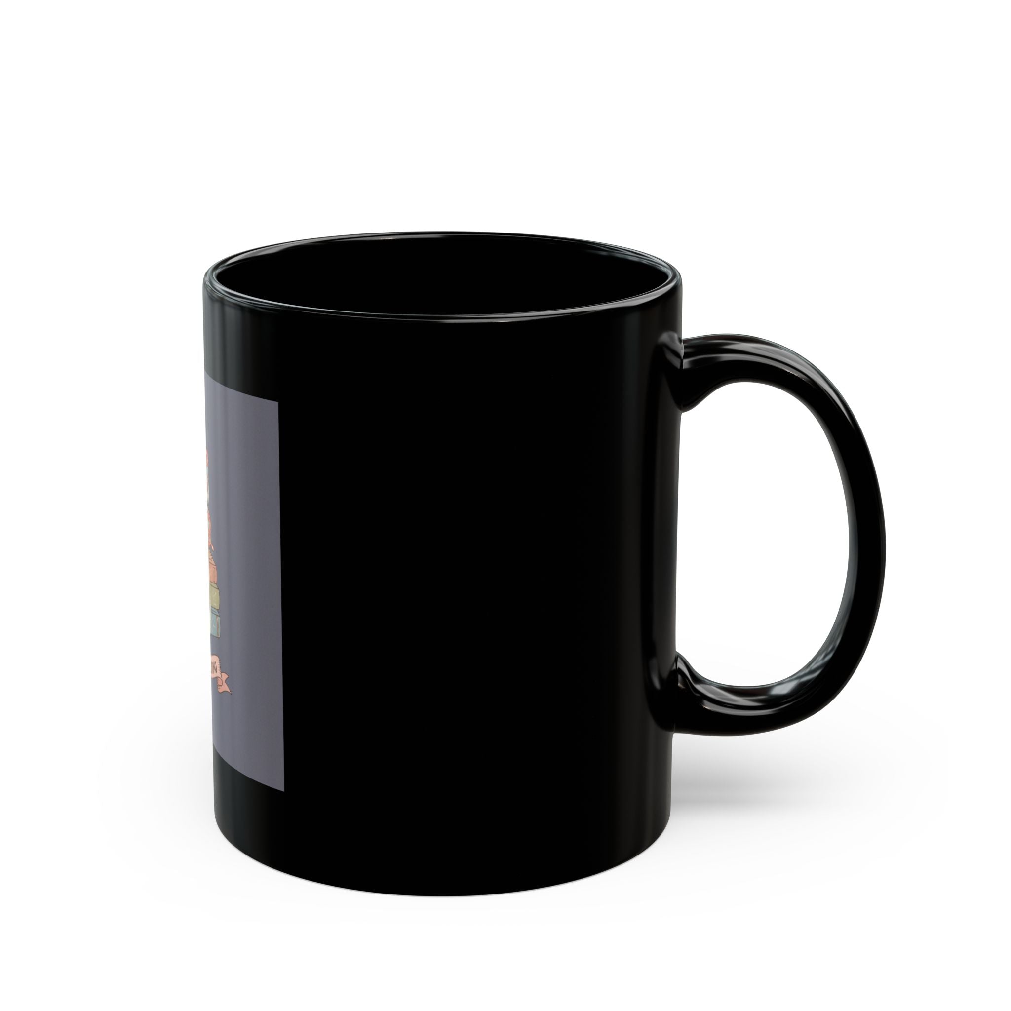 Bunny Black Mug 11oz – Florece a Tu Ritmo