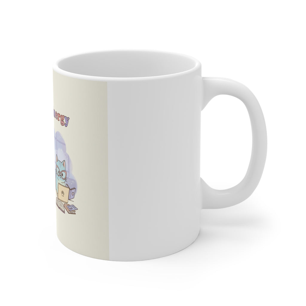 Big Brain Energy Cats Mug 11oz