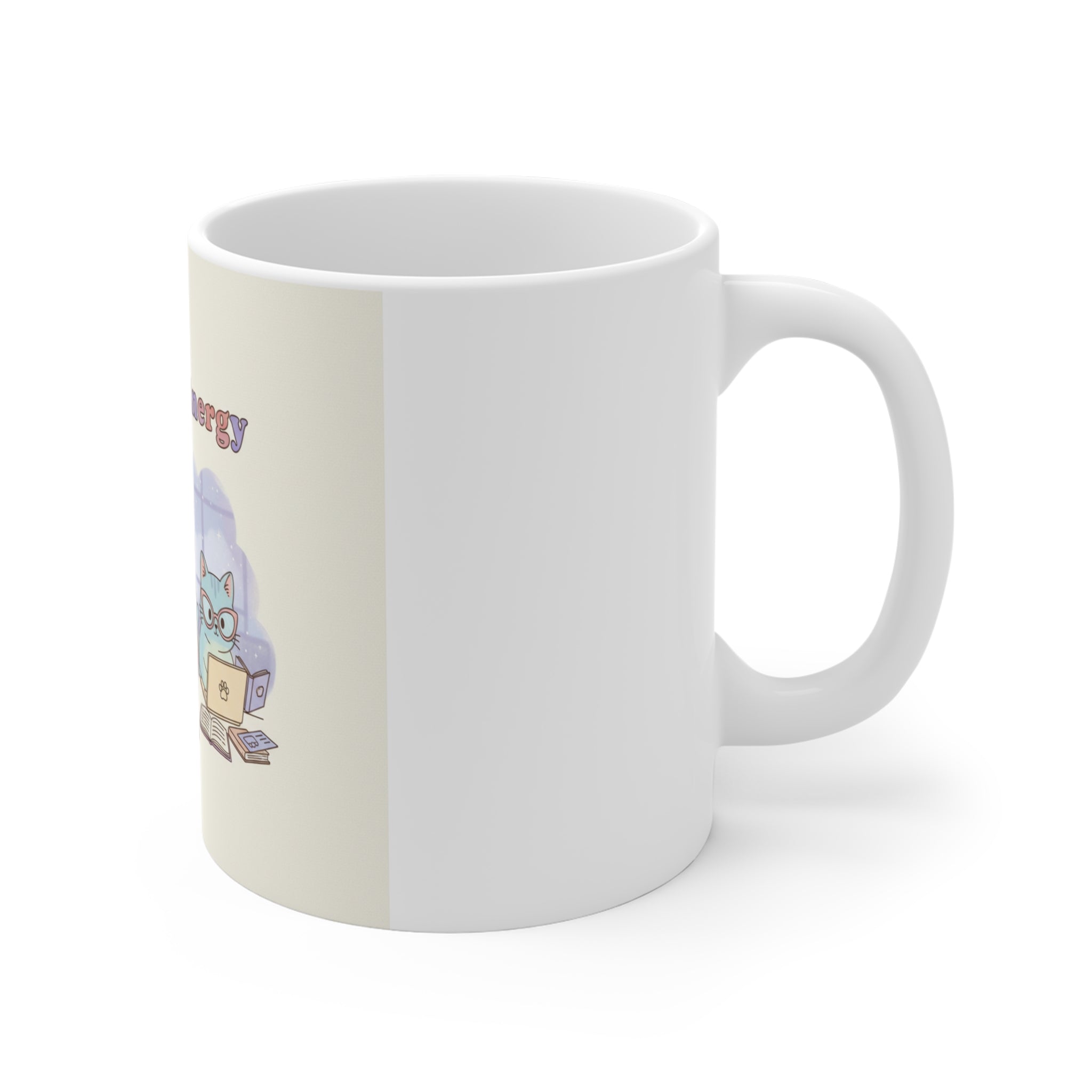 Big Brain Energy Cats Mug 11oz
