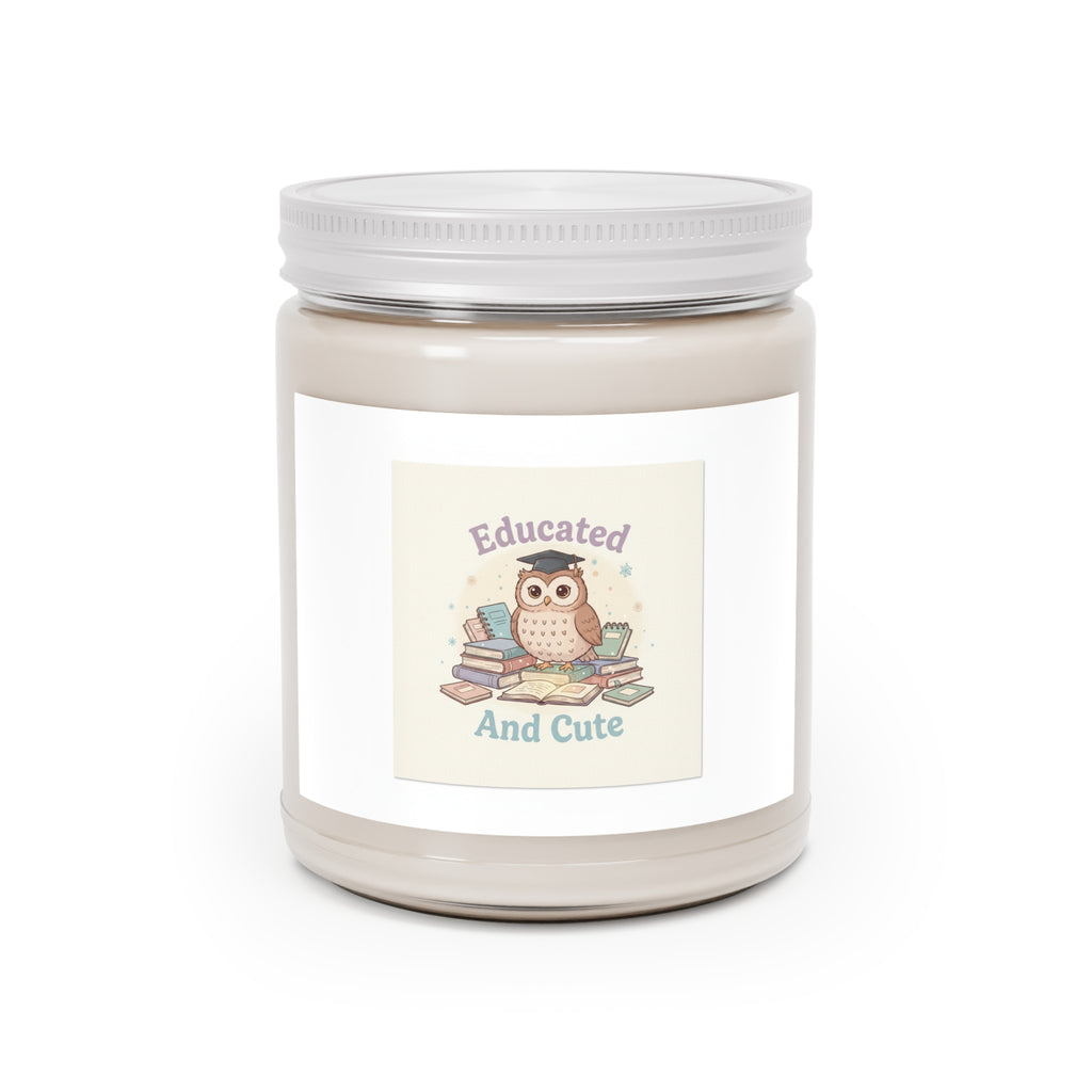 Educated And Cute Owl Scented Candle