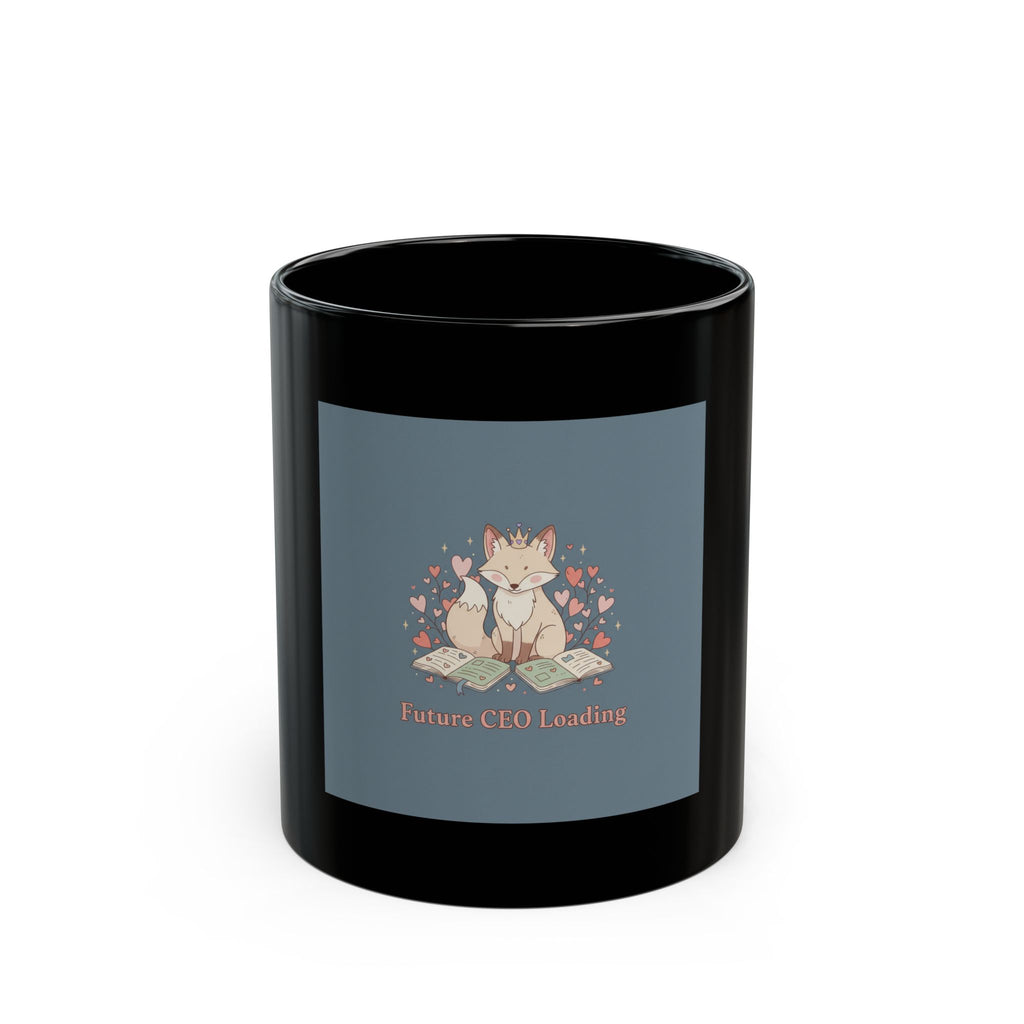 Future CEO Loading Fox Black Mug 11oz