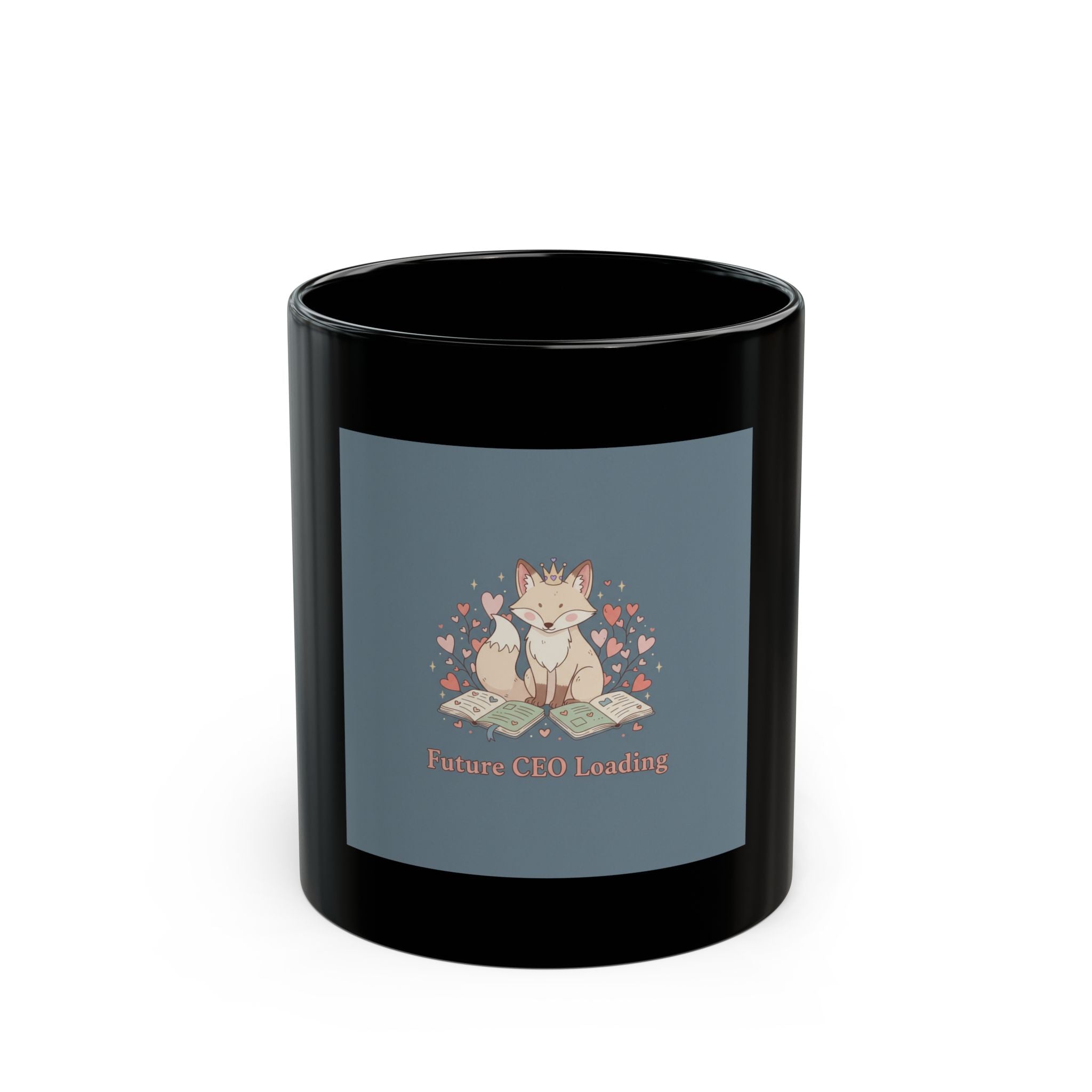Future CEO Loading Fox Black Mug 11oz