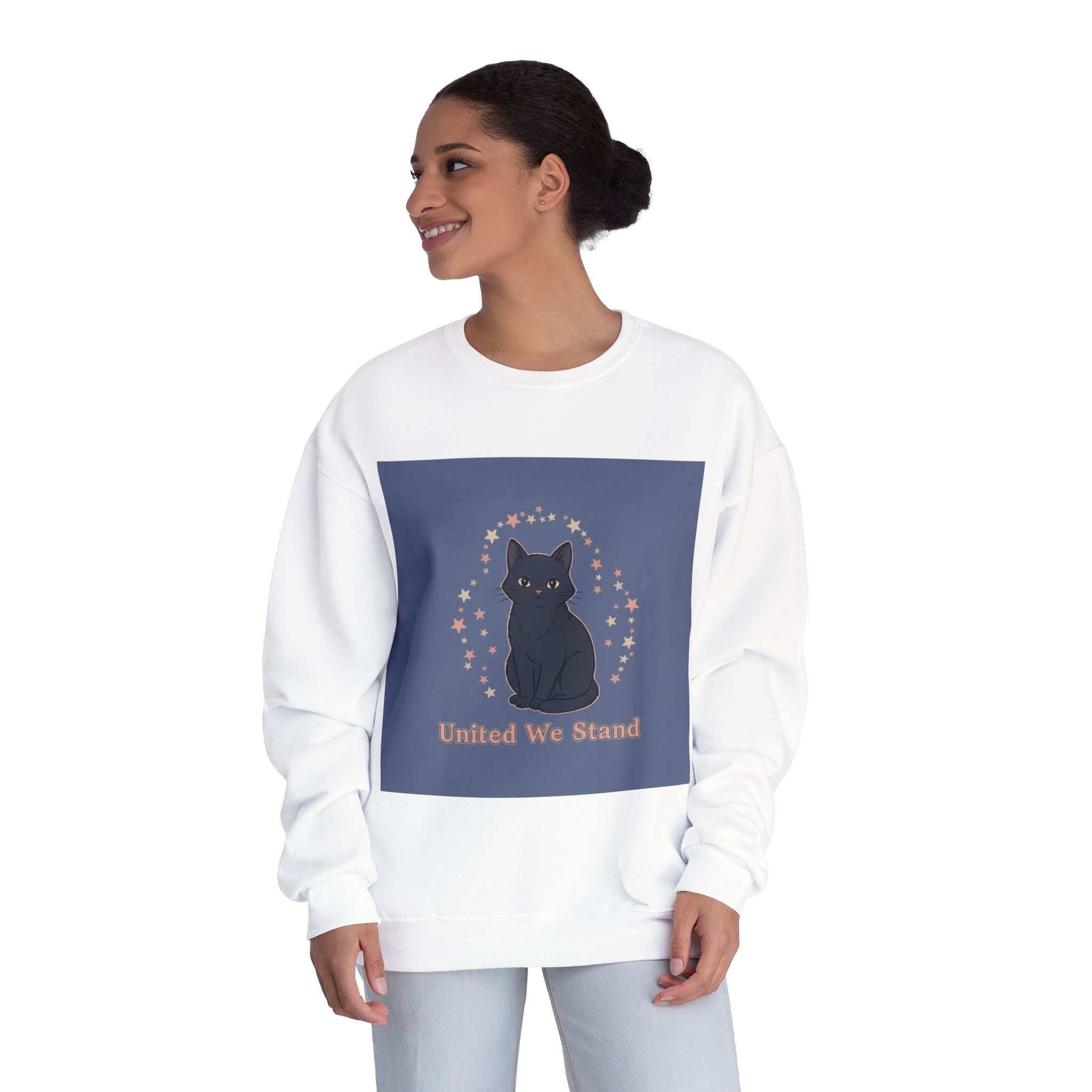 Black Cat Crewneck Sweatshirt – United We Stand