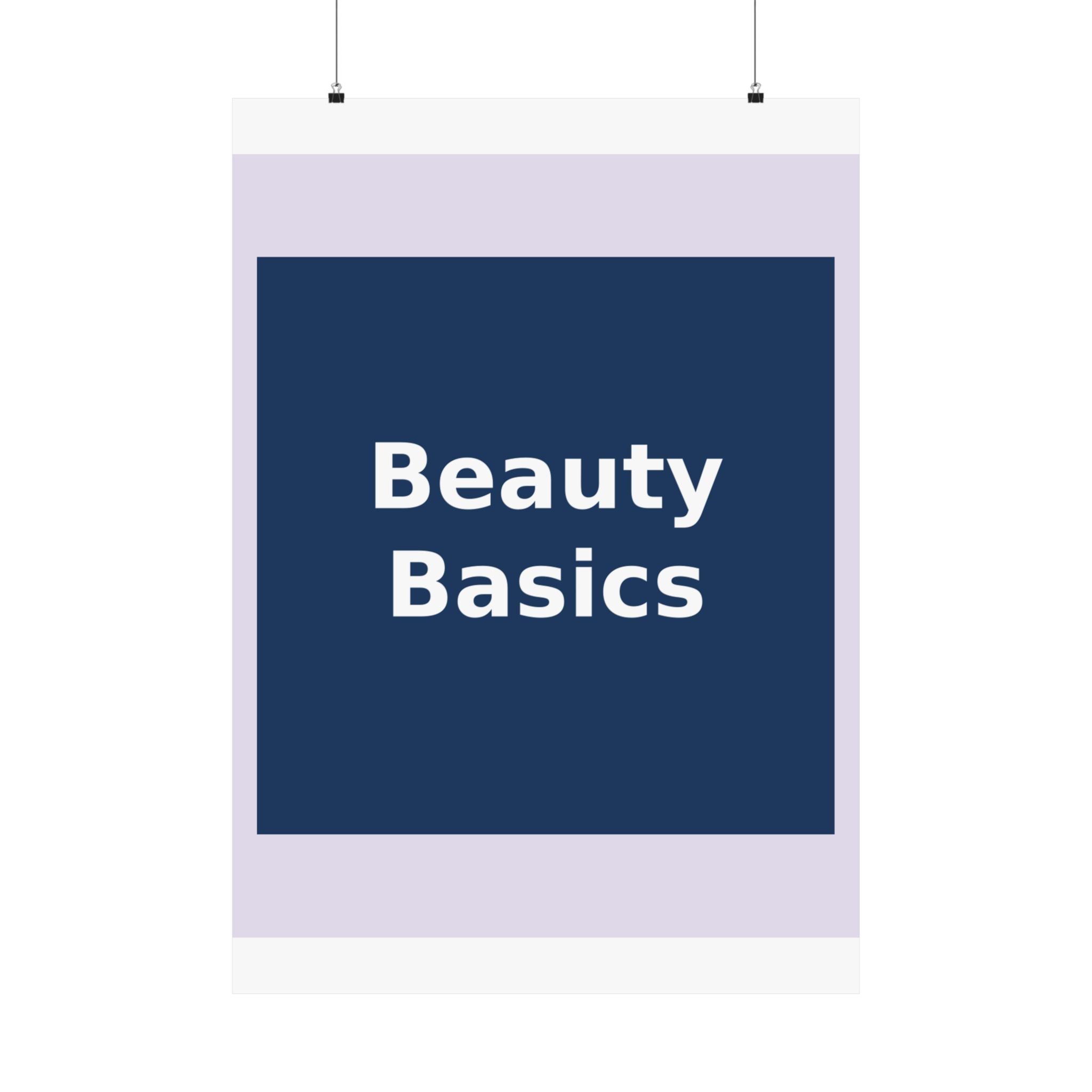 "Beauty Basics" Black Cat Poster | College Girl Gift | Fashion | KayKay Classics