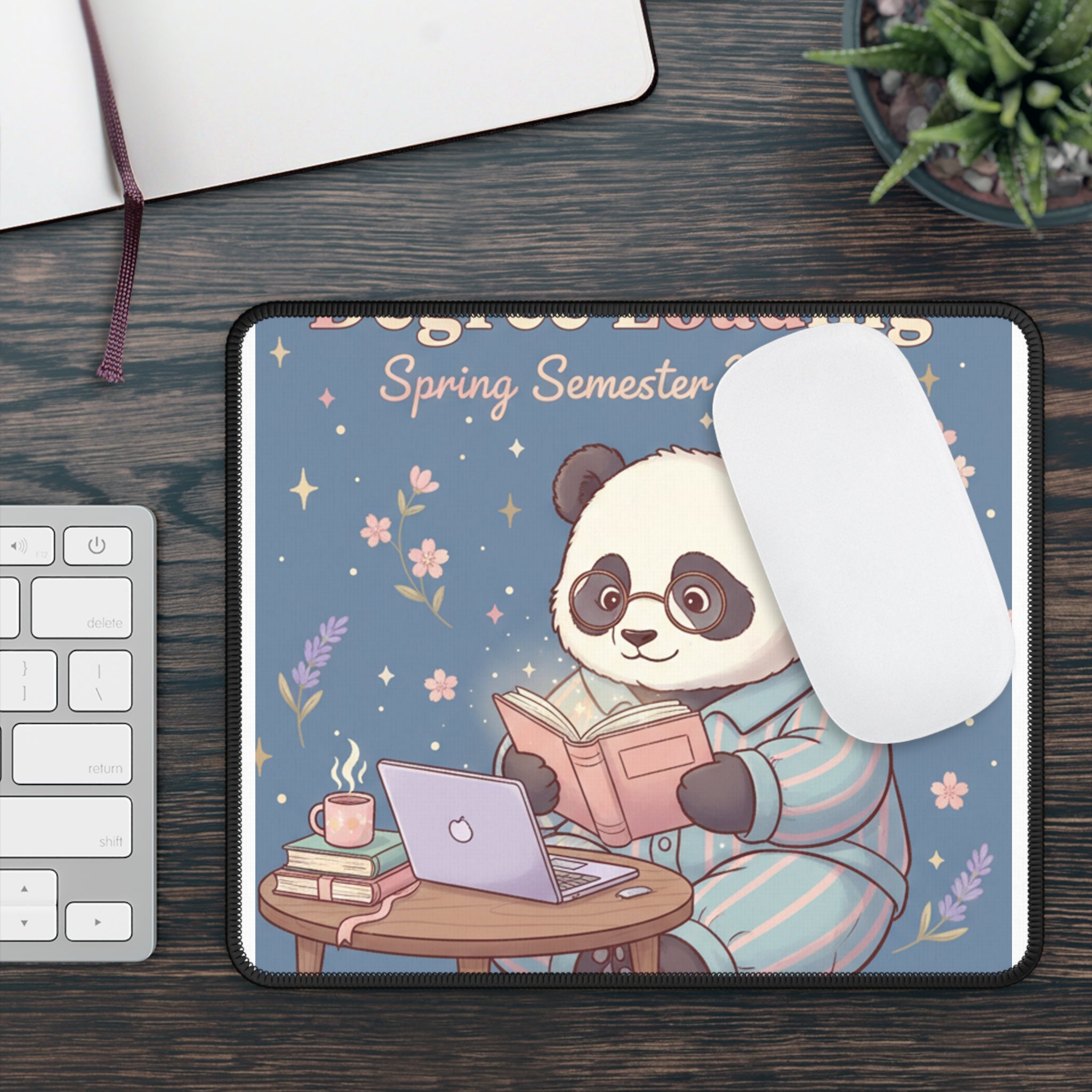 Panda Mouse Pad – Degree Loading Spring Semester Magic