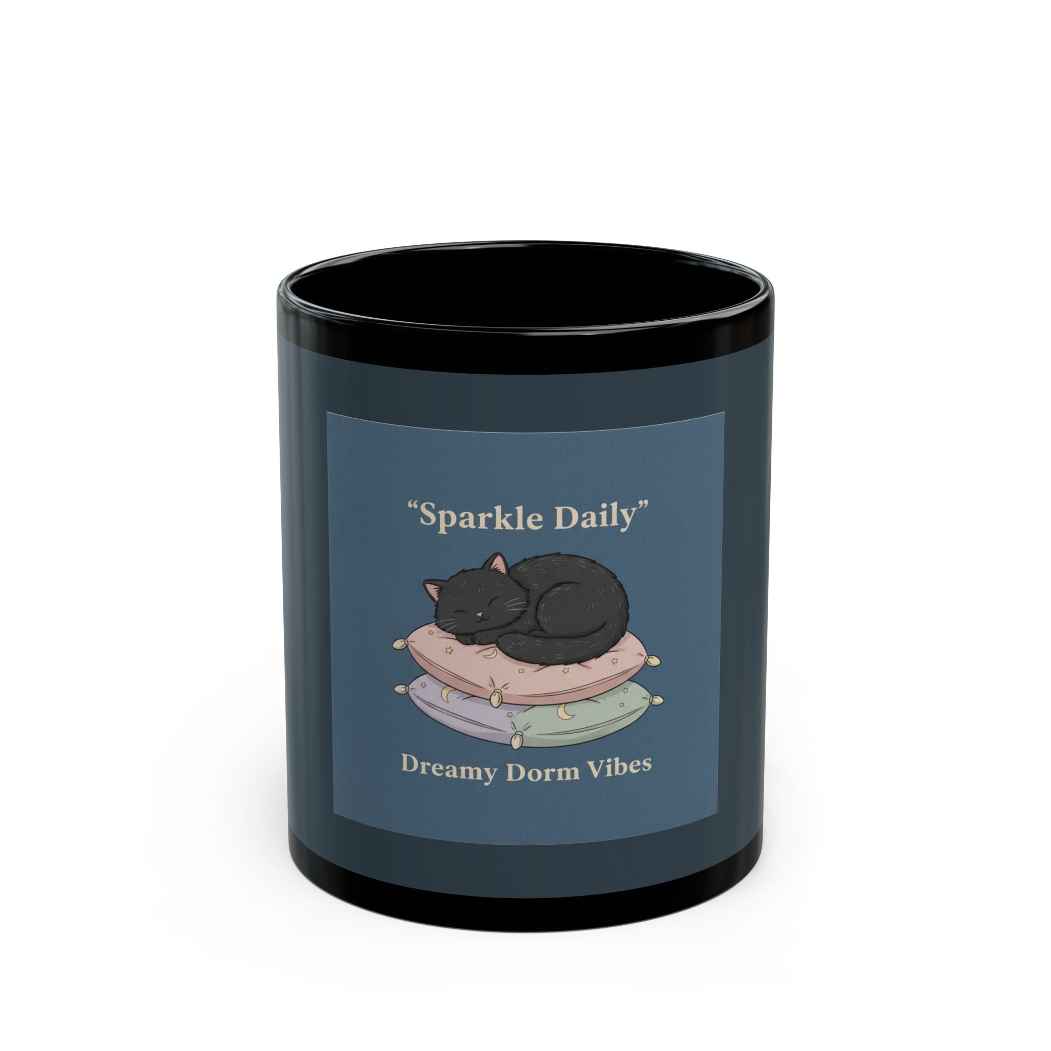 Black Cat Black Mug 11oz – Sparkle Daily Dreamy Dorm Vibes