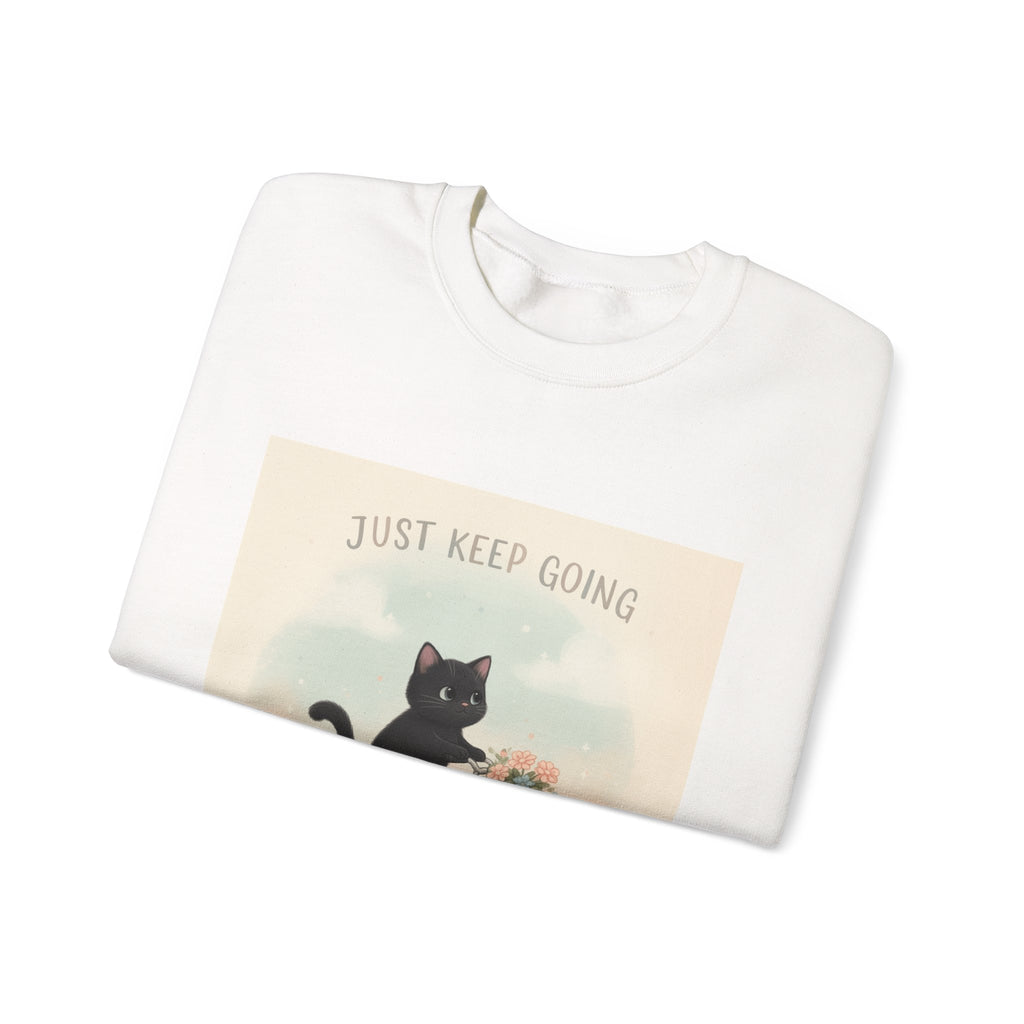"Design" Black Cat Crewneck | College Girl Gift | Fashion | KayKay Classics