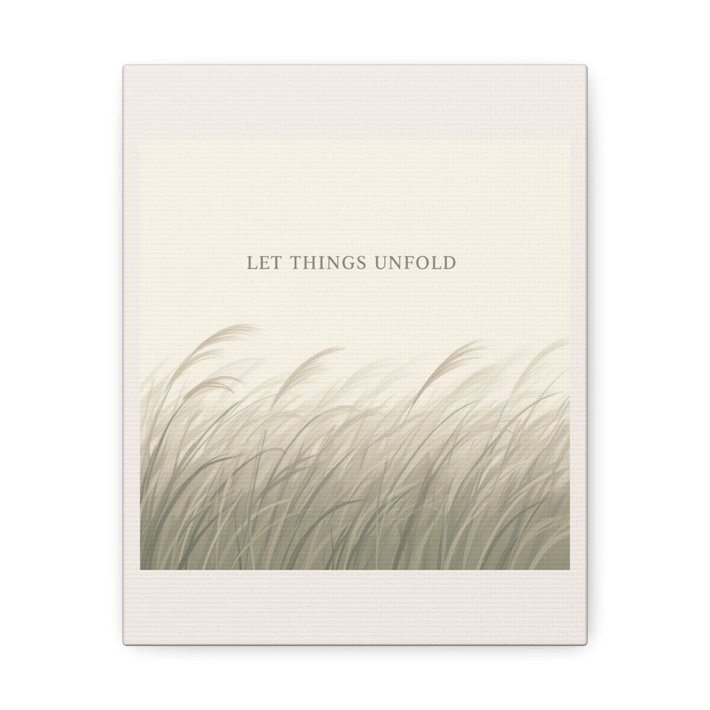 "LET THINGS UNFOLD" Black Cat Canvas | College Girl Gift | Fashion | KayKay Classics