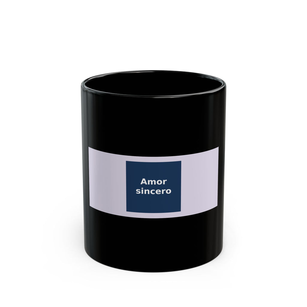 "Amor sincero" Black Cat Black Mug | College Girl Gift | Fashion | KayKay Classics