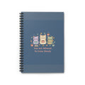 Cats With Glasses Spiral Notebook – You Are Allowed to Grow Slowly