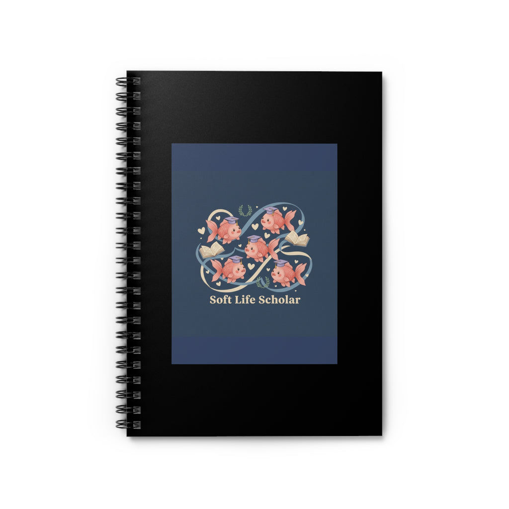 Soft Life Scholar Goldfish Spiral Notebook
