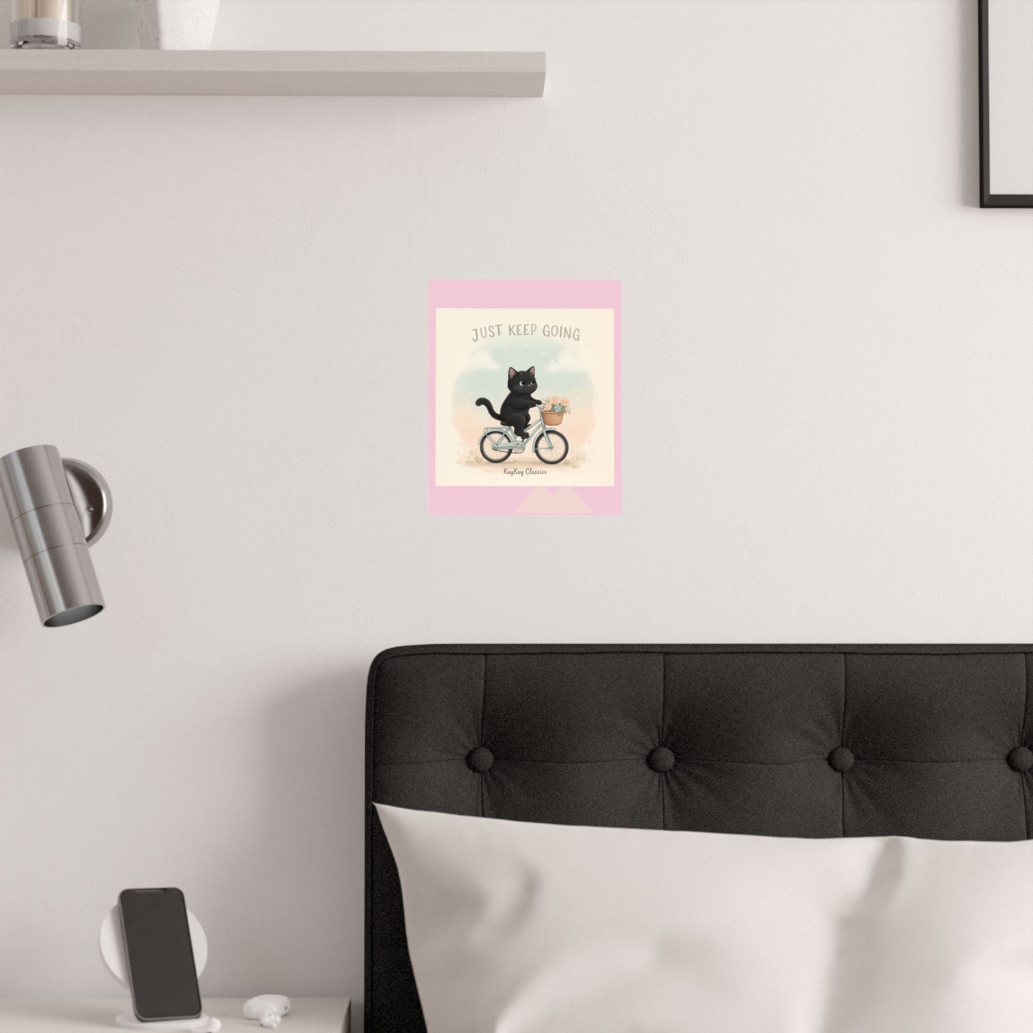 "Design" Black Cat Poster | College Girl Gift | Fashion | KayKay Classics