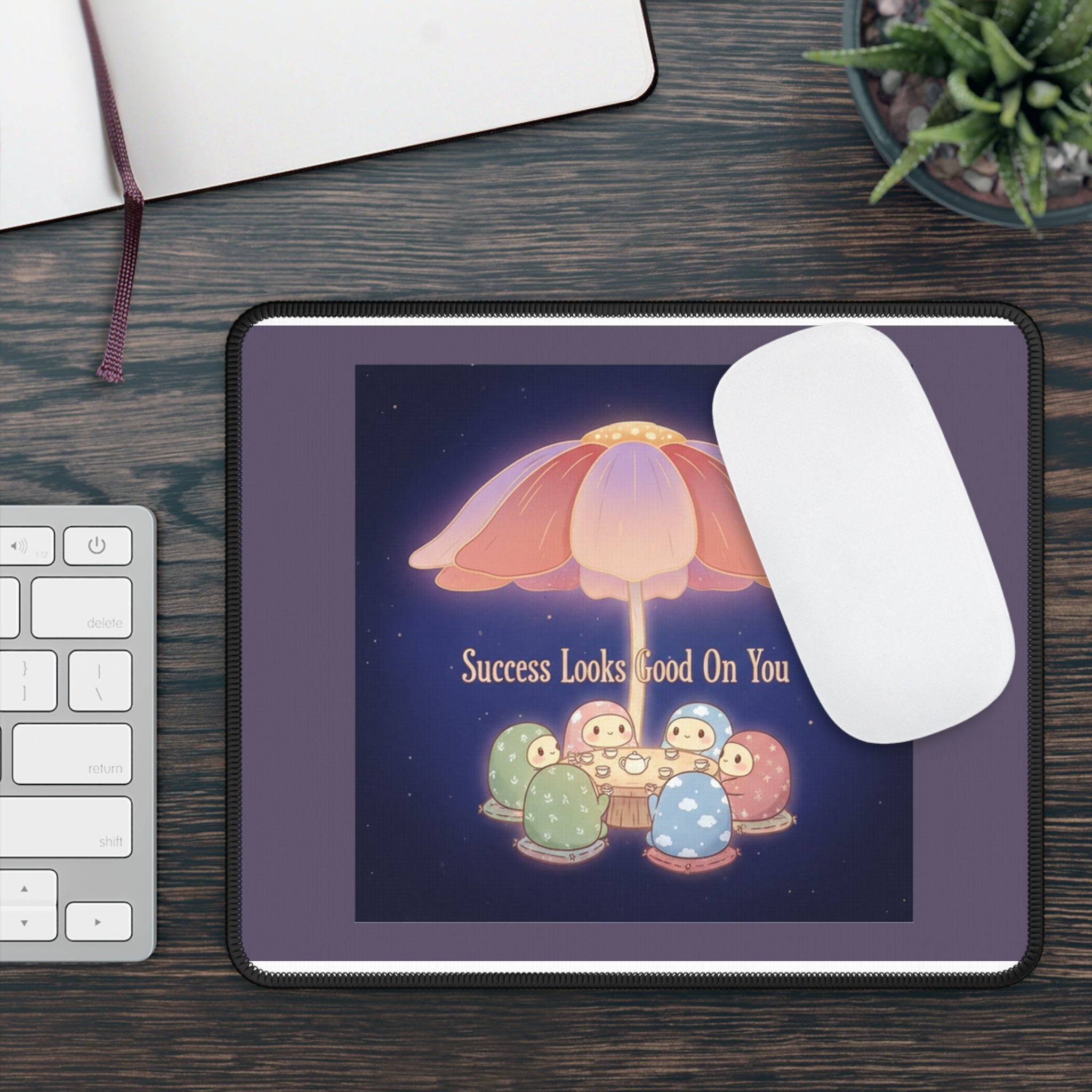 Tiny Chibi Creatures Mouse Pad – Success Looks Good on You