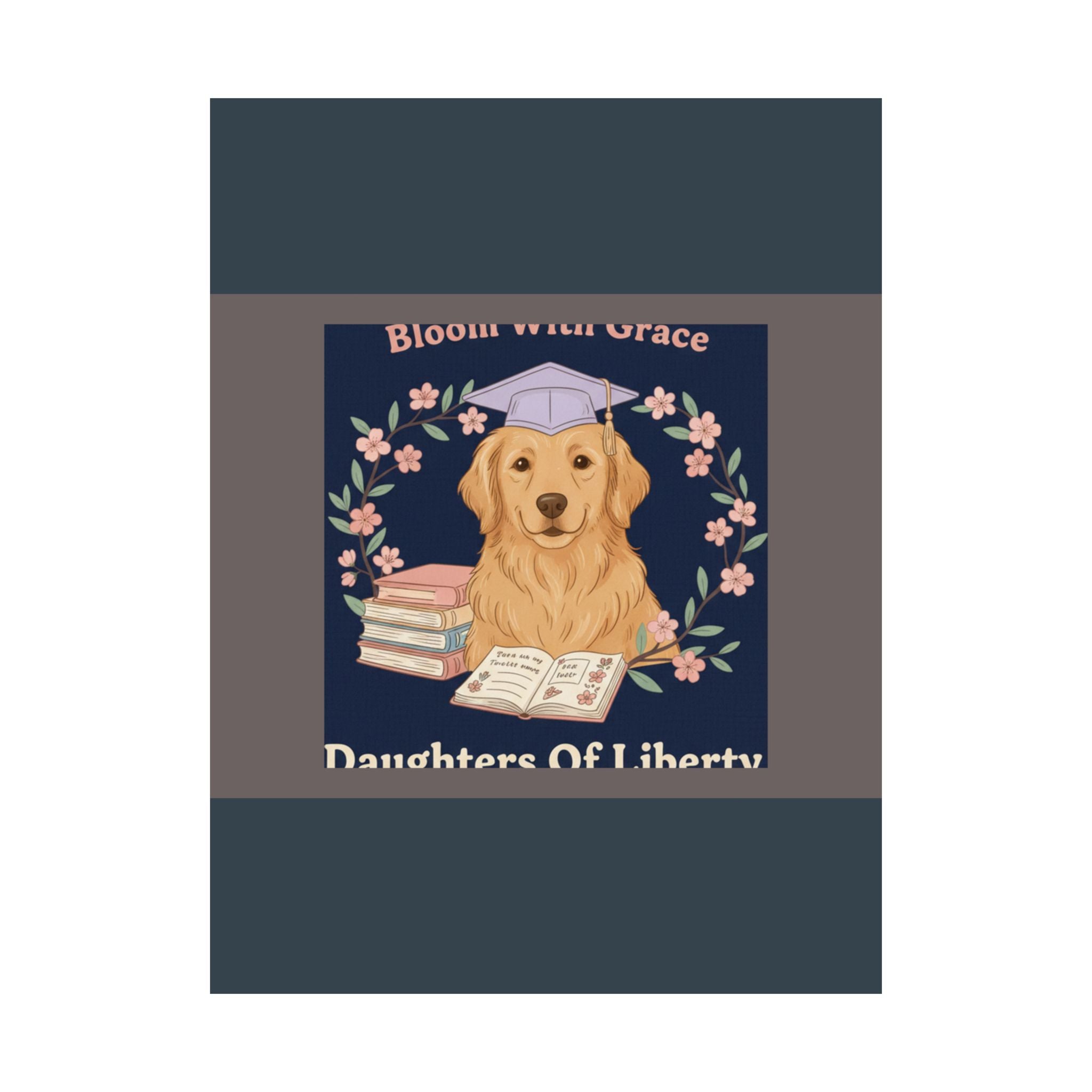 Golden Retriever Poster – Bloom With Grace