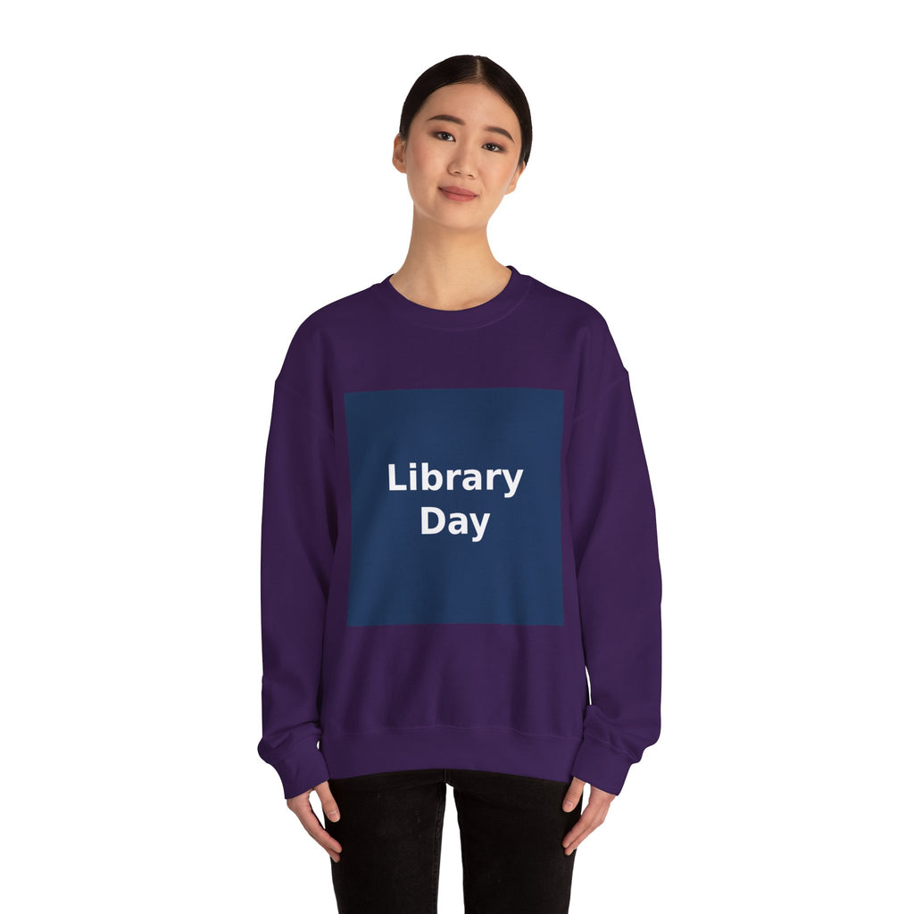 "Library Day" Black Cat Crewneck | College Girl Gift | Fashion | KayKay Classics
