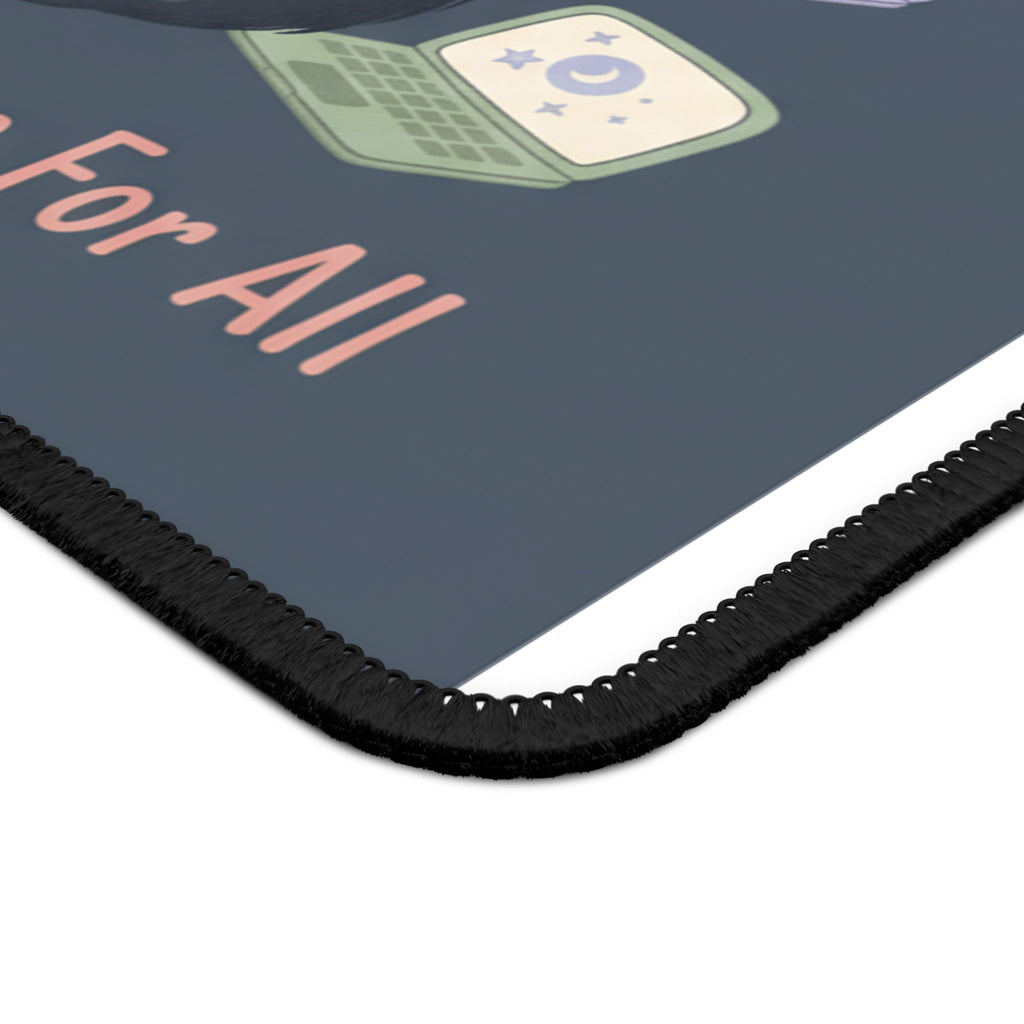 Black Cat Mouse Pad – Liberty and Justice for All