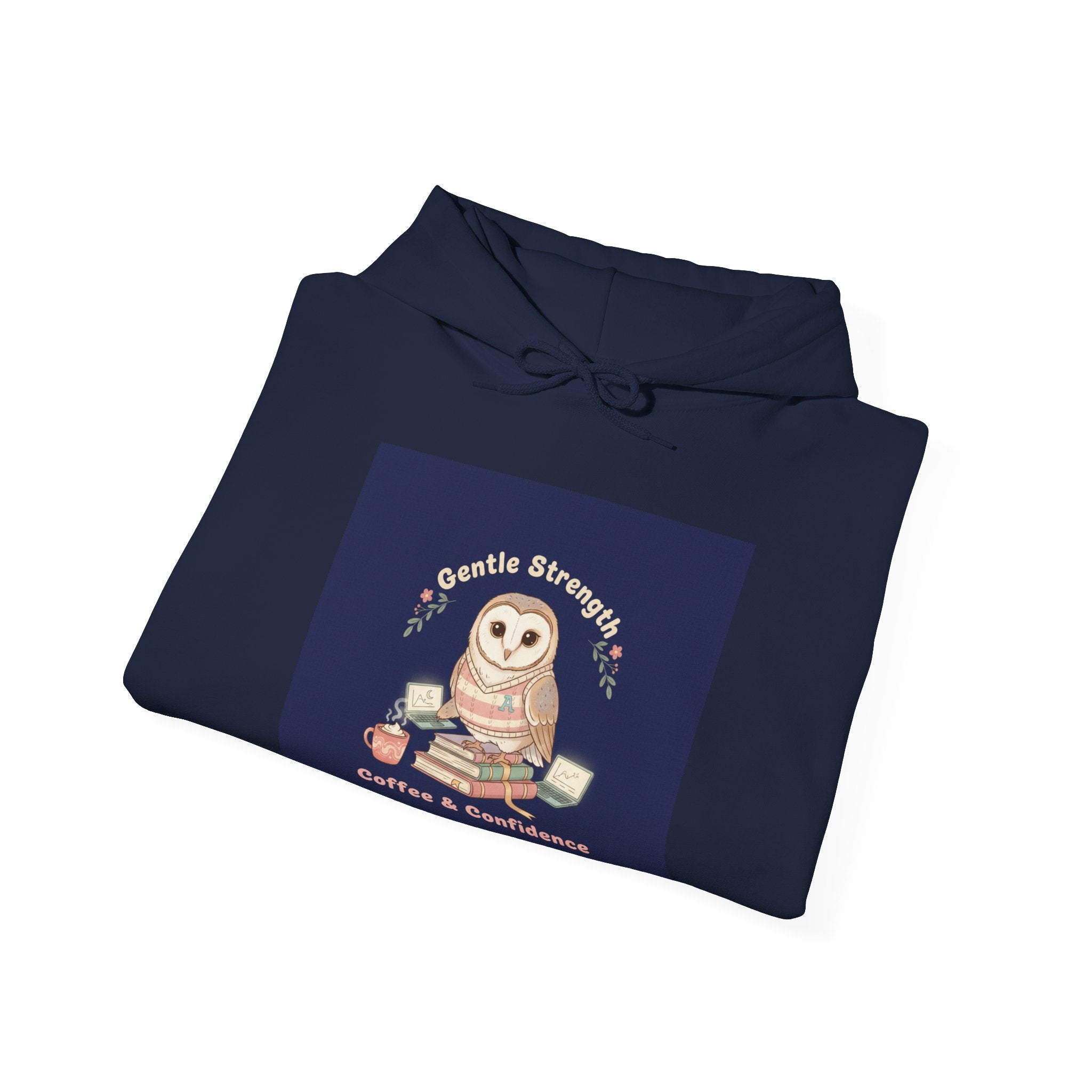 Owl Hoodie – Gentle Strength Coffee Confidence