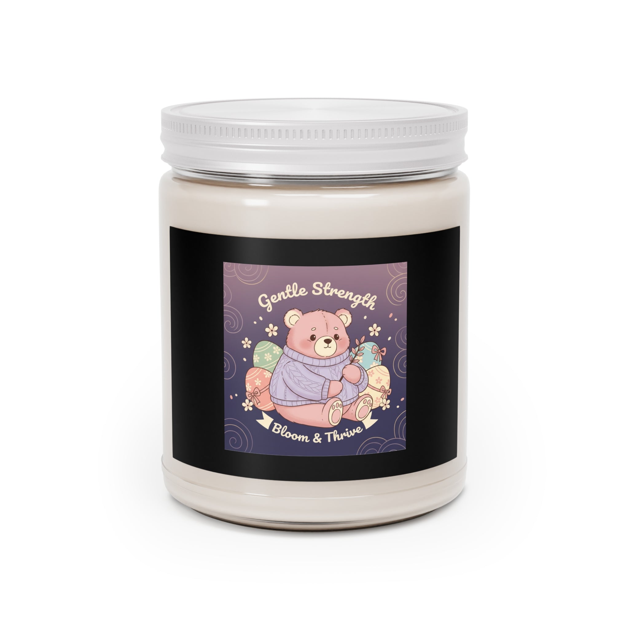 Bear Scented Candle – Gentle Strength Bloom Thrive