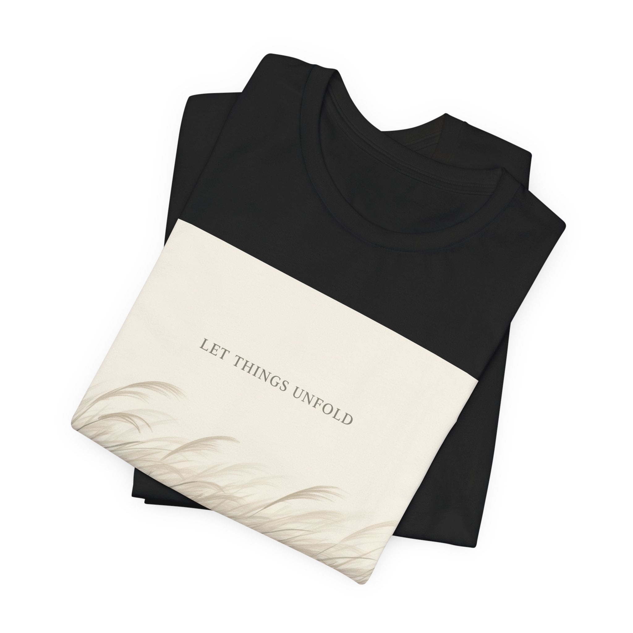 "LET THINGS UNFOLD" Black Cat Women Tee | College Girl Gift | Fashion | KayKay Classics