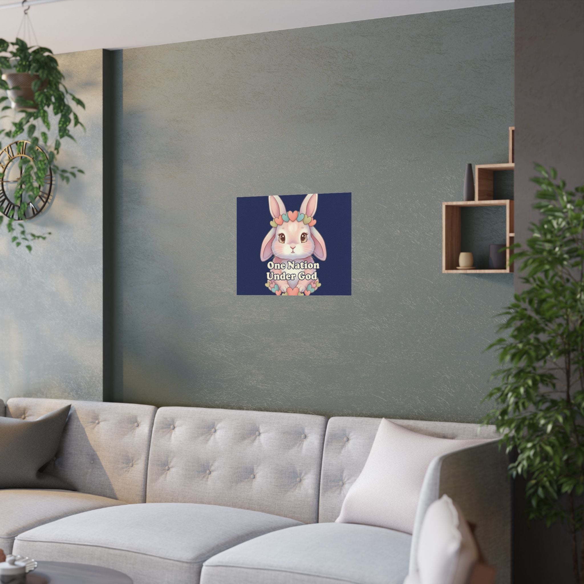 Bunny Poster – One Nation Under God