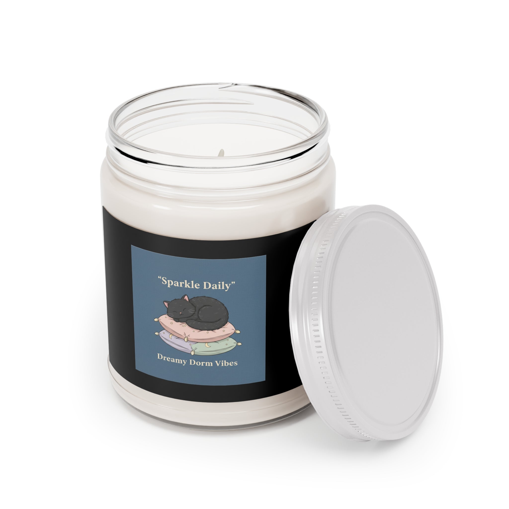 Black Cat Scented Candle – Sparkle Daily Dreamy Dorm Vibes