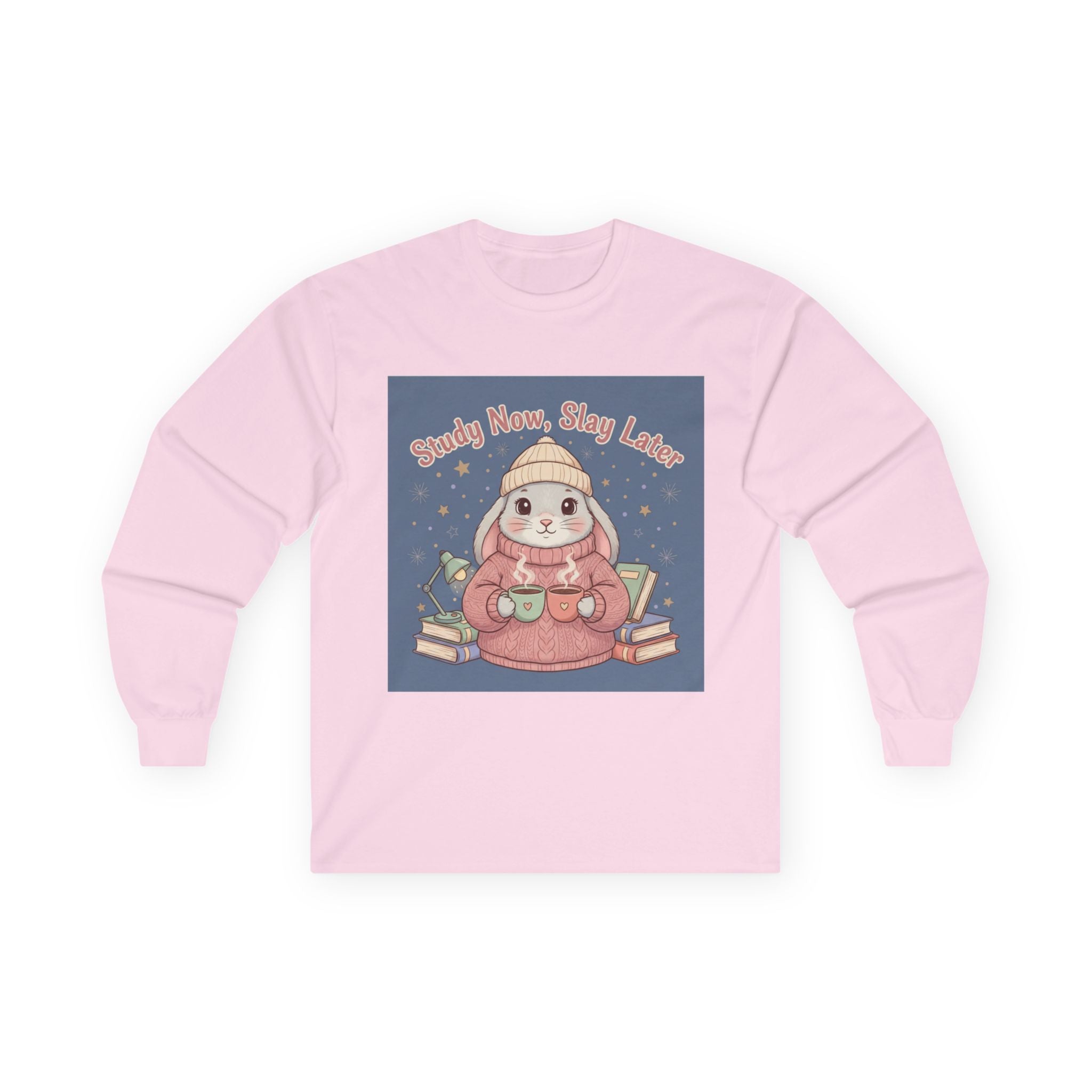 Rabbit Long Sleeve Tee – Study Now, Slay Later