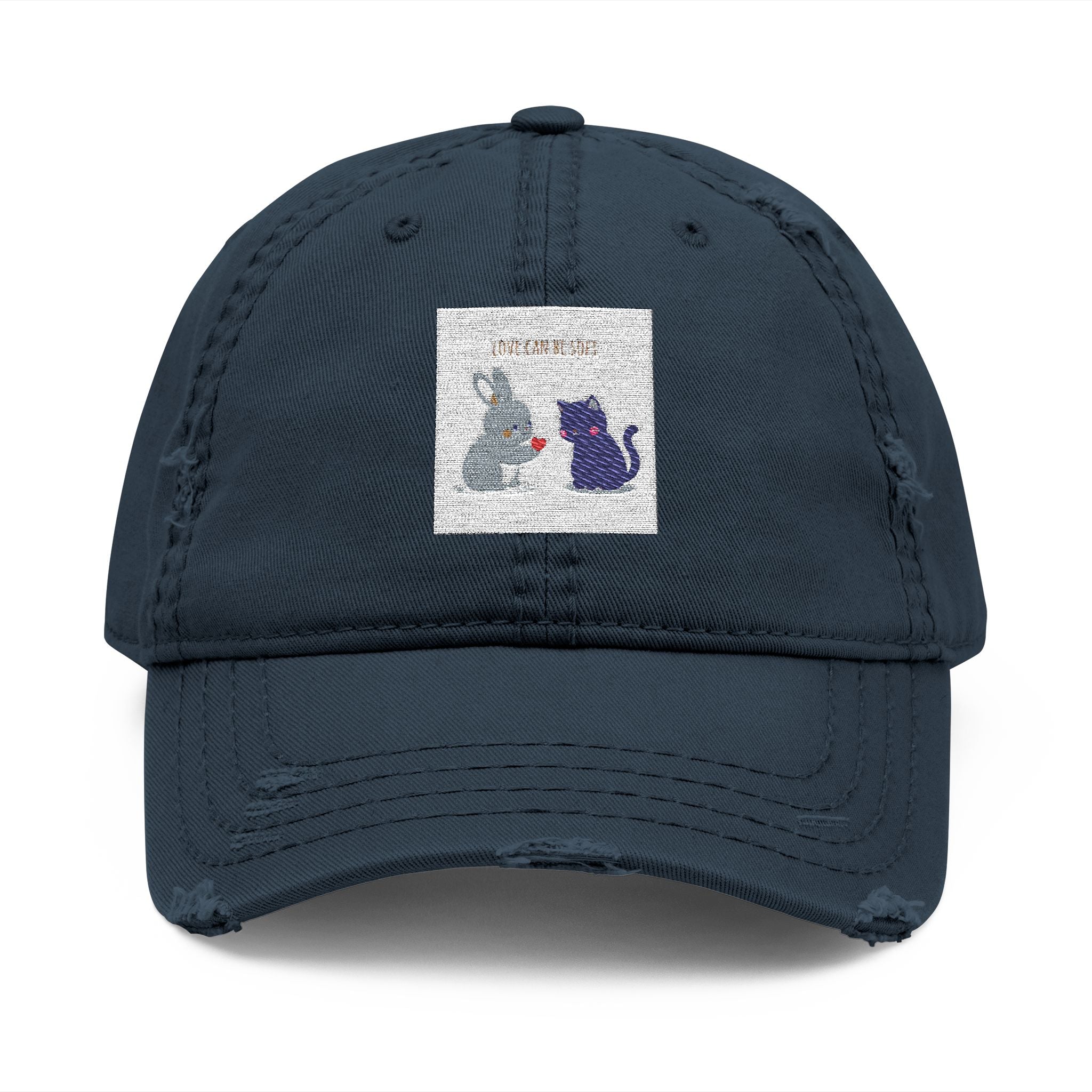 "LOVE CAN BE SOFT" Black Cat Dad Hat | College Girl Gift | Fashion | KayKay Classics