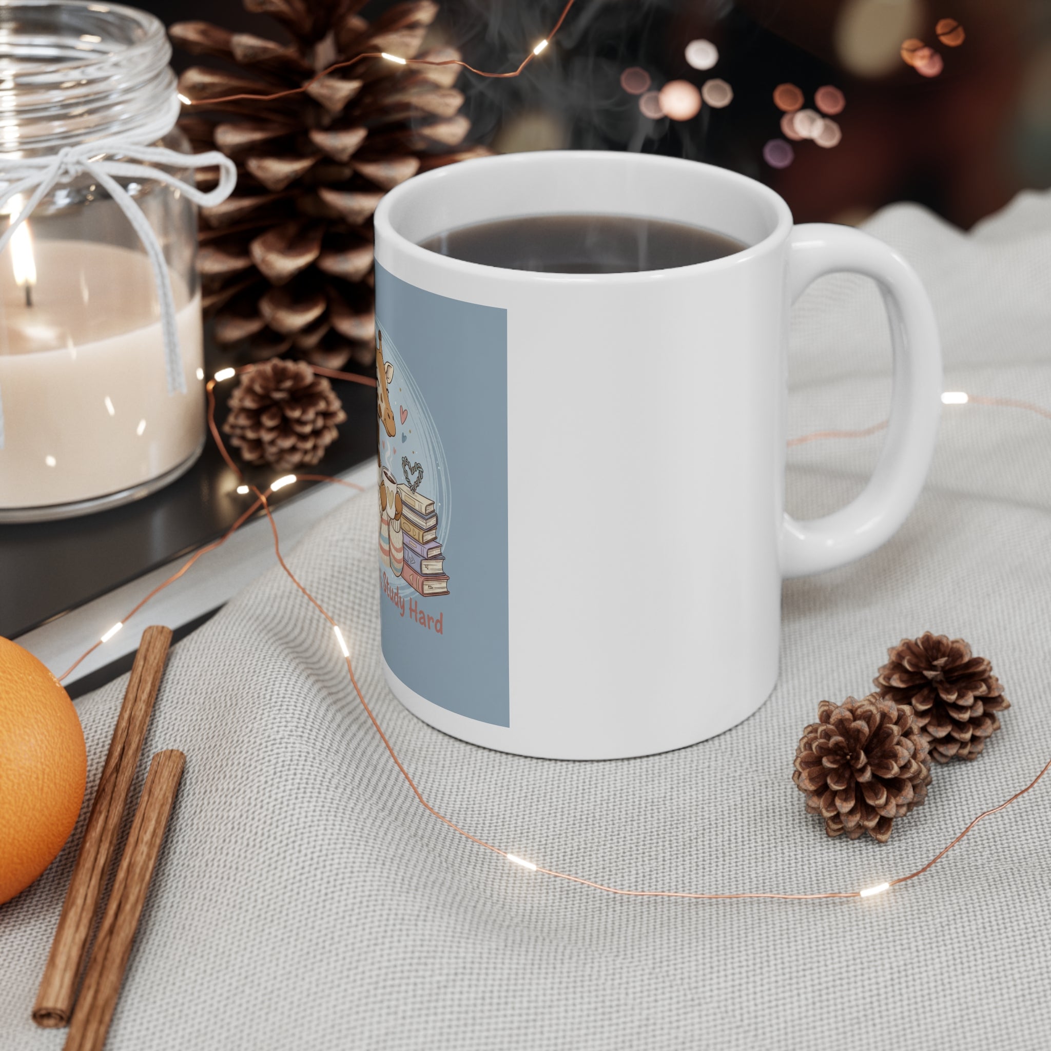 Dream Big, Study Hard Giraffe Mug 11oz