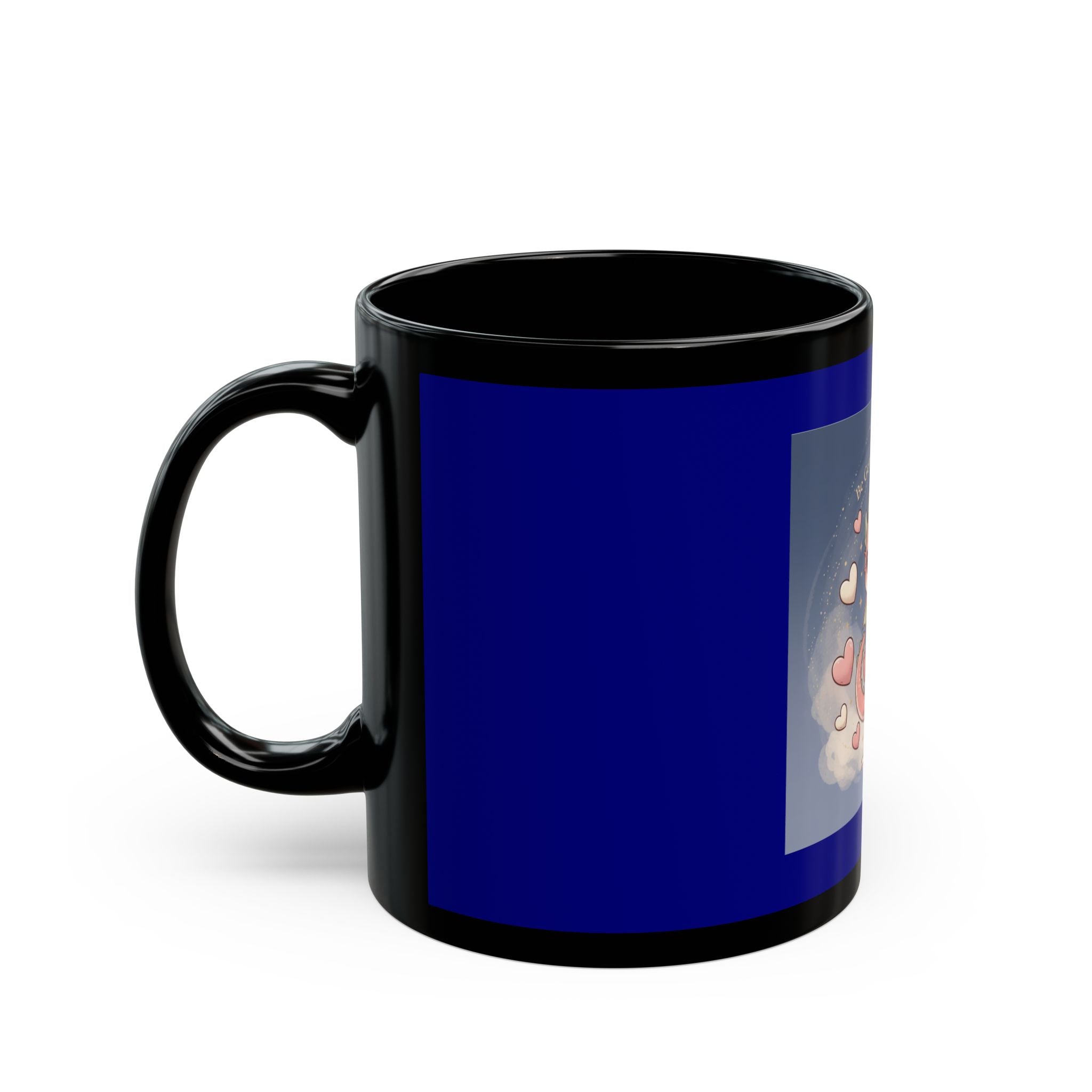 Cats With Glasses Black Mug 11oz – Be Gentle With Yourself