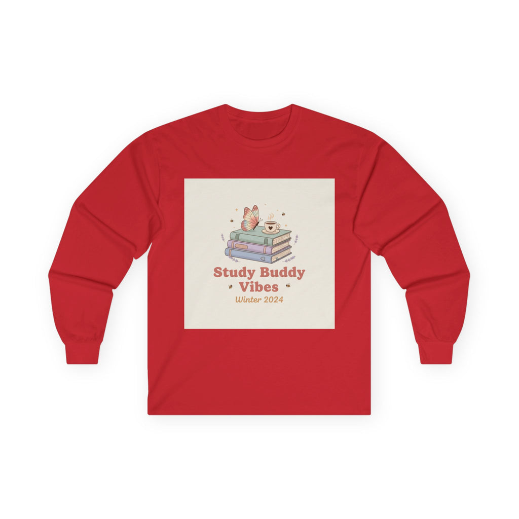 Study Buddy Vibes Winter 2024 Butterfly Long Sleeve Tee