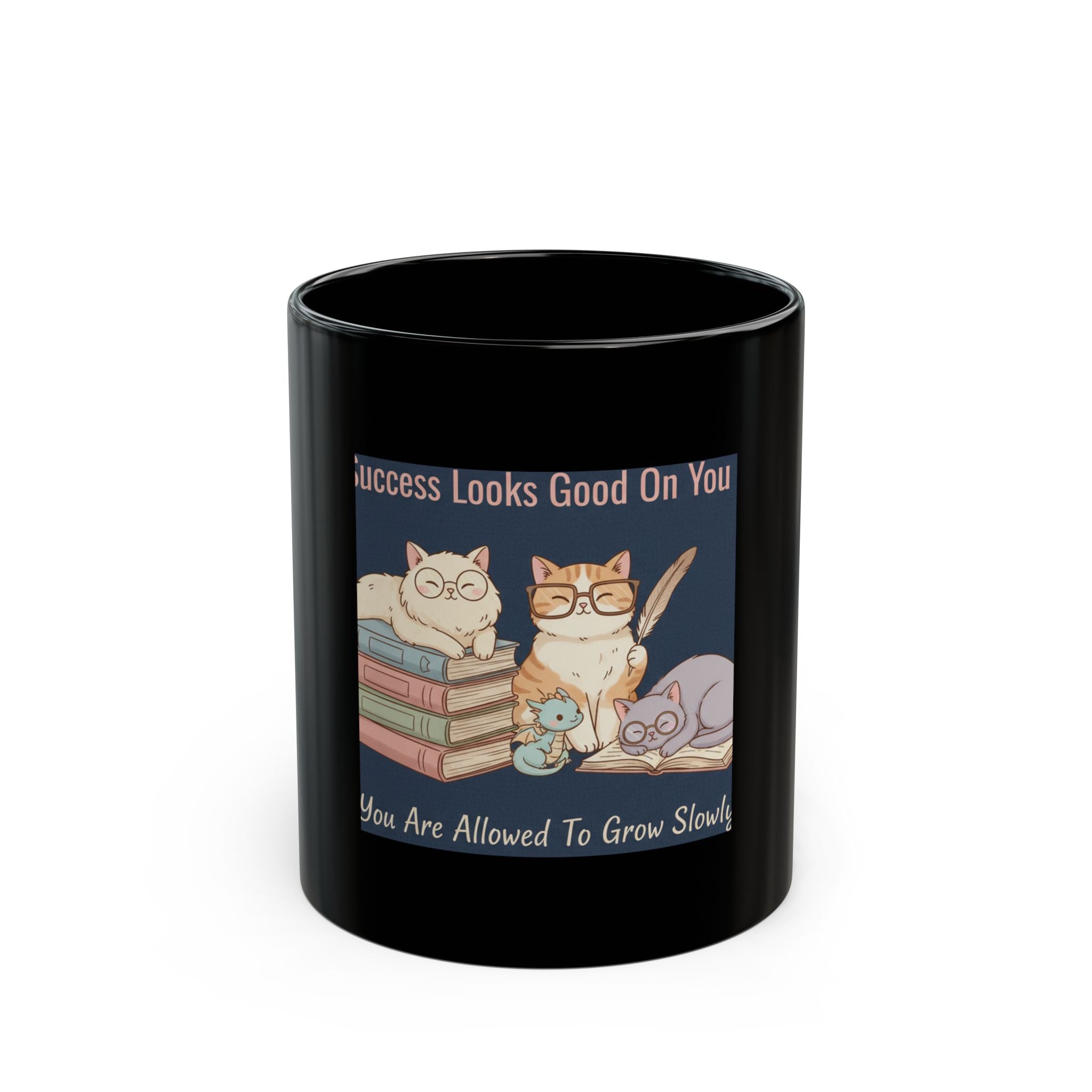Bunny Black Mug 11oz – Success Looks Good on You You Are Allowe