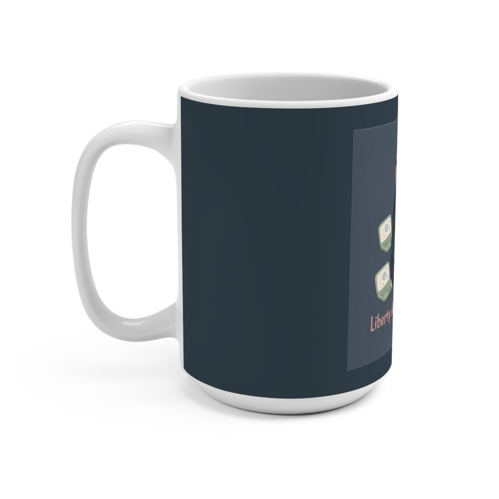 Black Cat Mug 15oz – Liberty and Justice for All