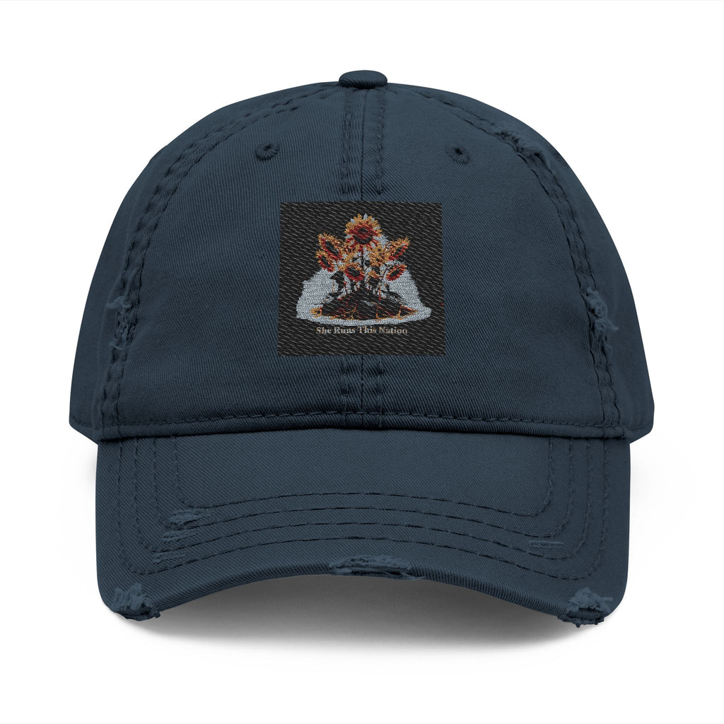 Sunflowers Dad Hat – She Runs This Nation