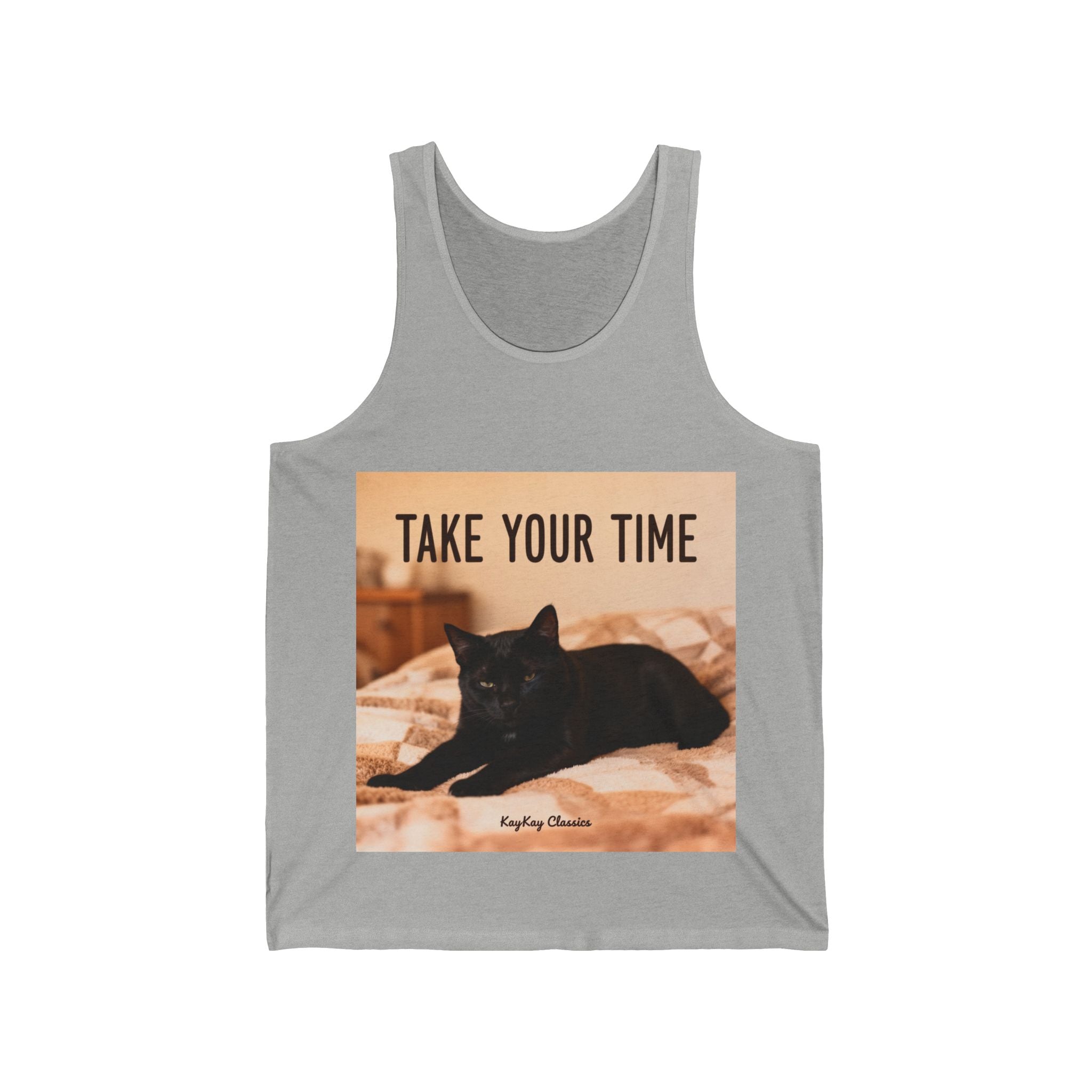 TAKE YOUR TIME Cat Tank Top