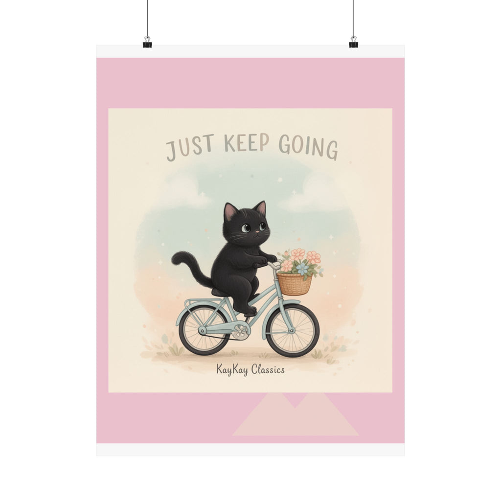 "Design" Black Cat Poster | College Girl Gift | Fashion | KayKay Classics