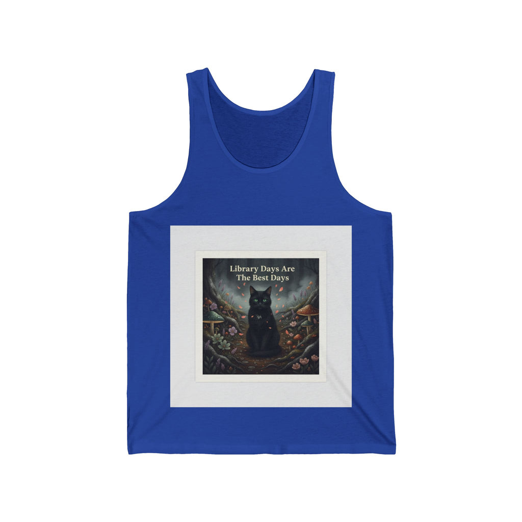 Cat Tank Top – Library Days Are the Best Days