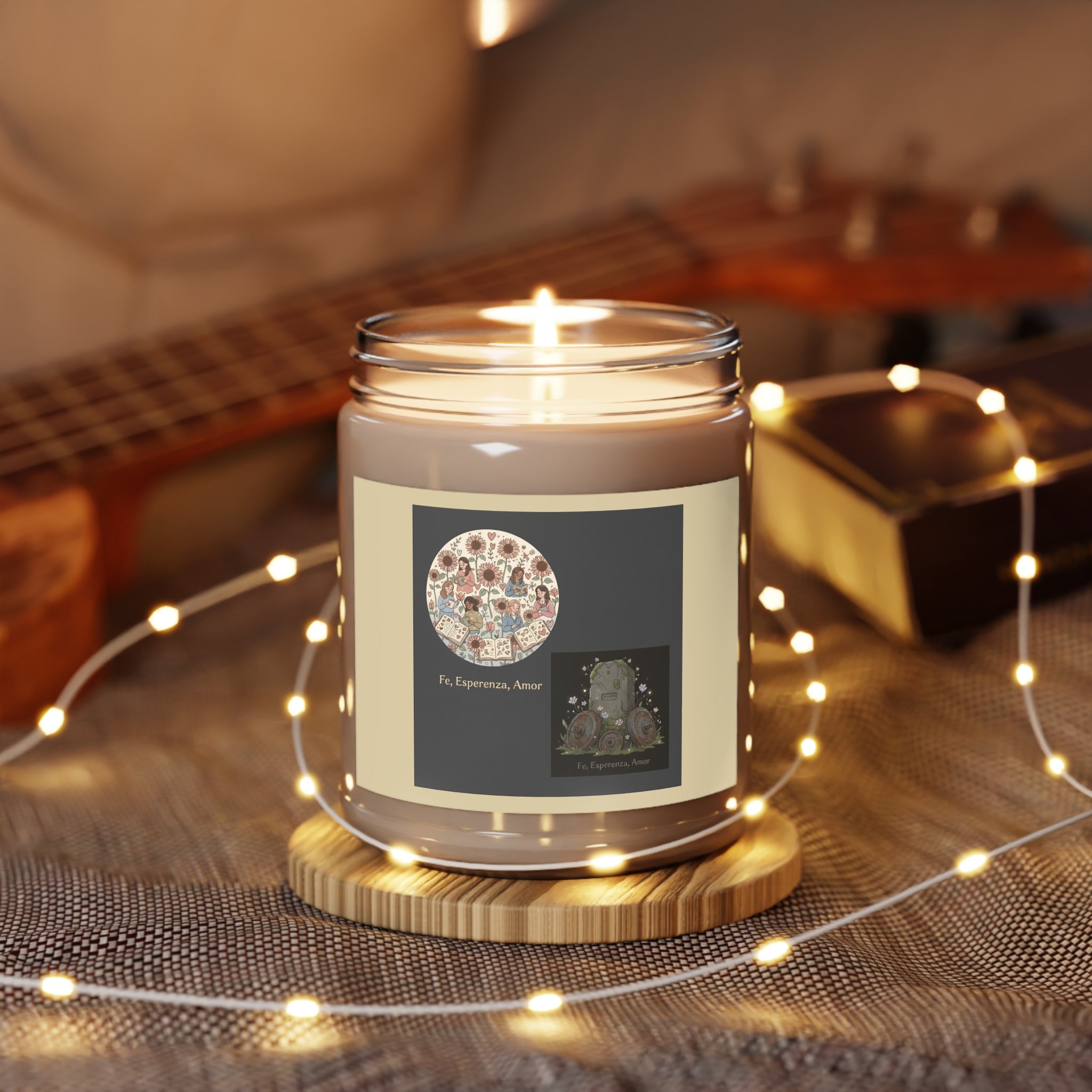 Fe, Esperanza, Amor Scented Candle
