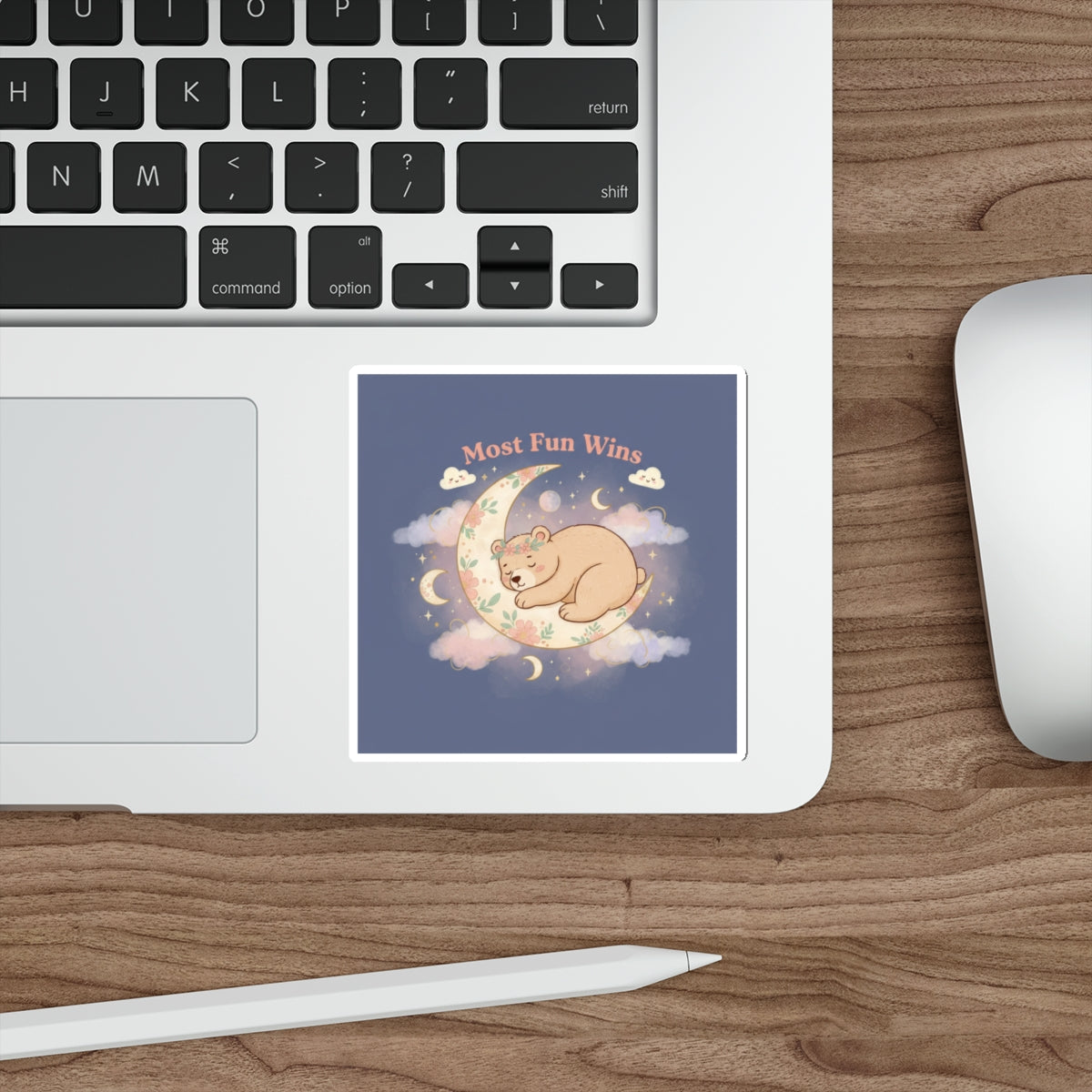 Bear Die-Cut Sticker – Most Fun Wins