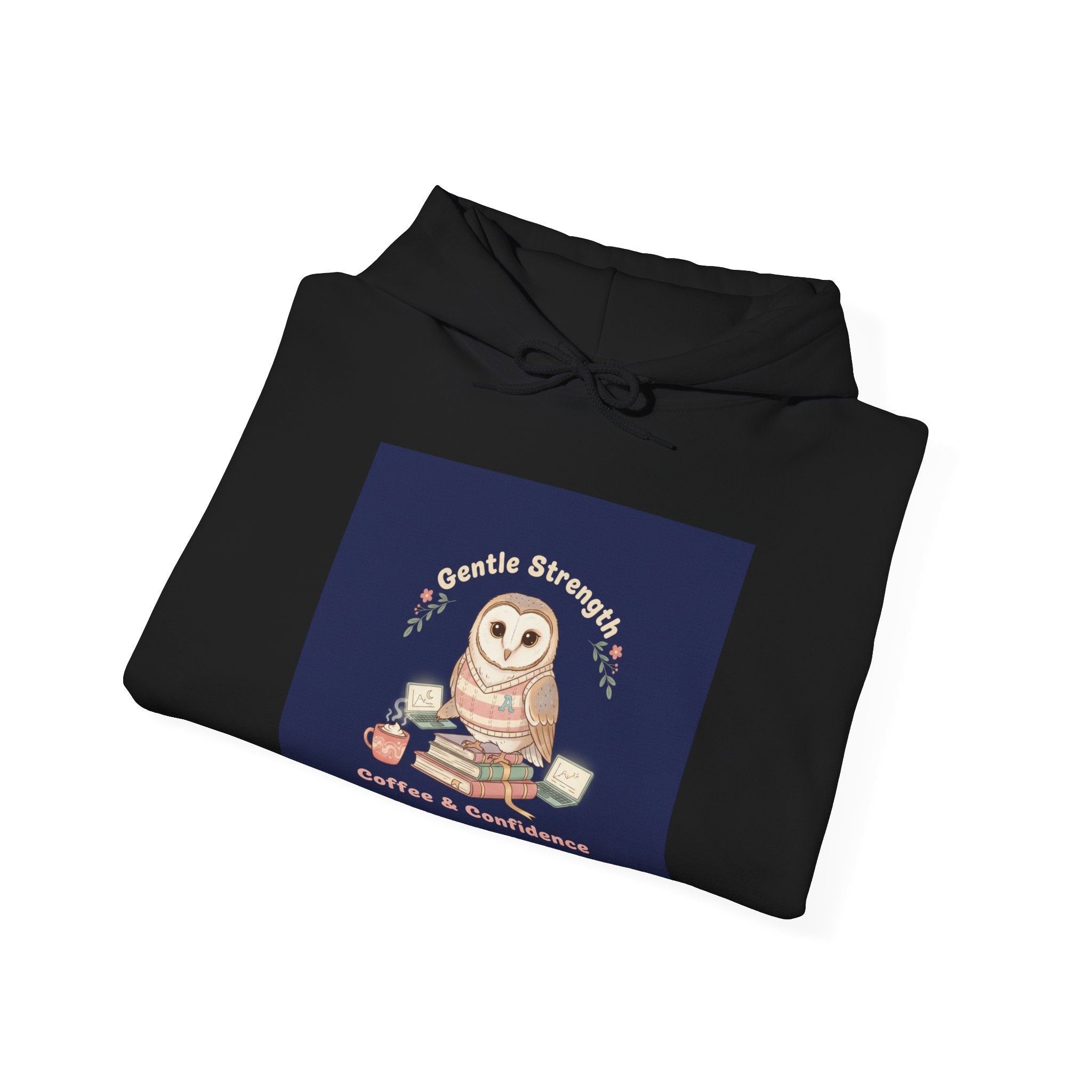 Owl Hoodie – Gentle Strength Coffee Confidence