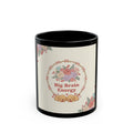 Big Brain Energy Puppies Black Mug 11oz