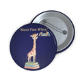 Giraffe Pin Button – Most Fun Wins