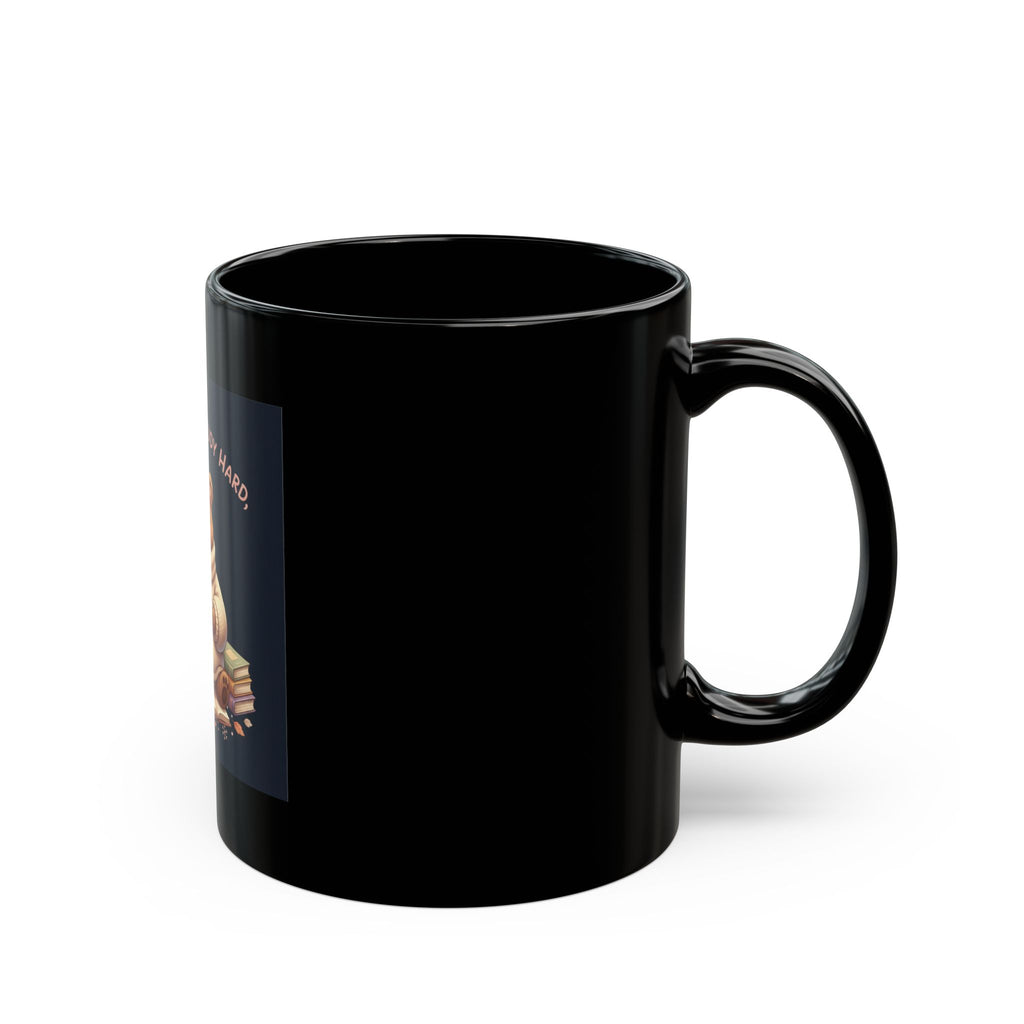Bear Black Mug 11oz – Dream Big Study Hard