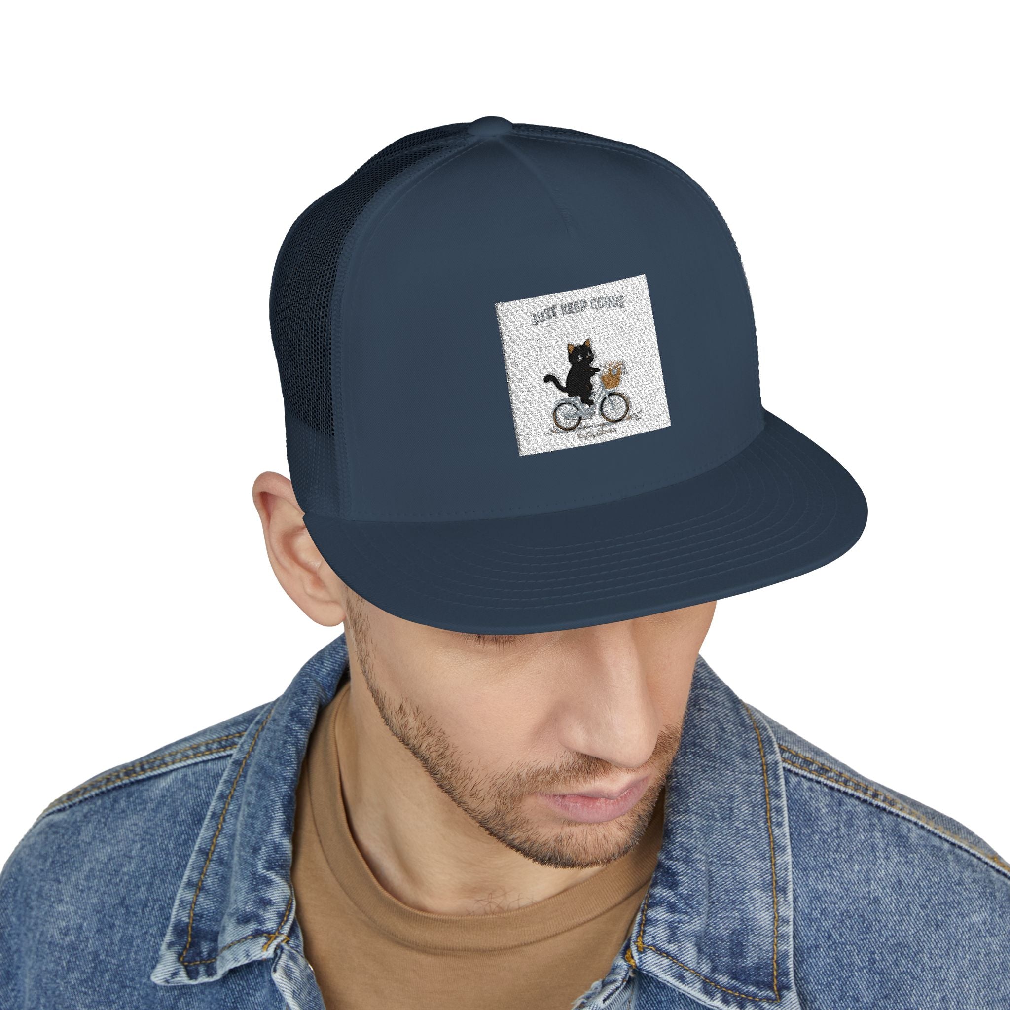 "Design" Black Cat Trucker Cap | College Girl Gift | Fashion | KayKay Classics