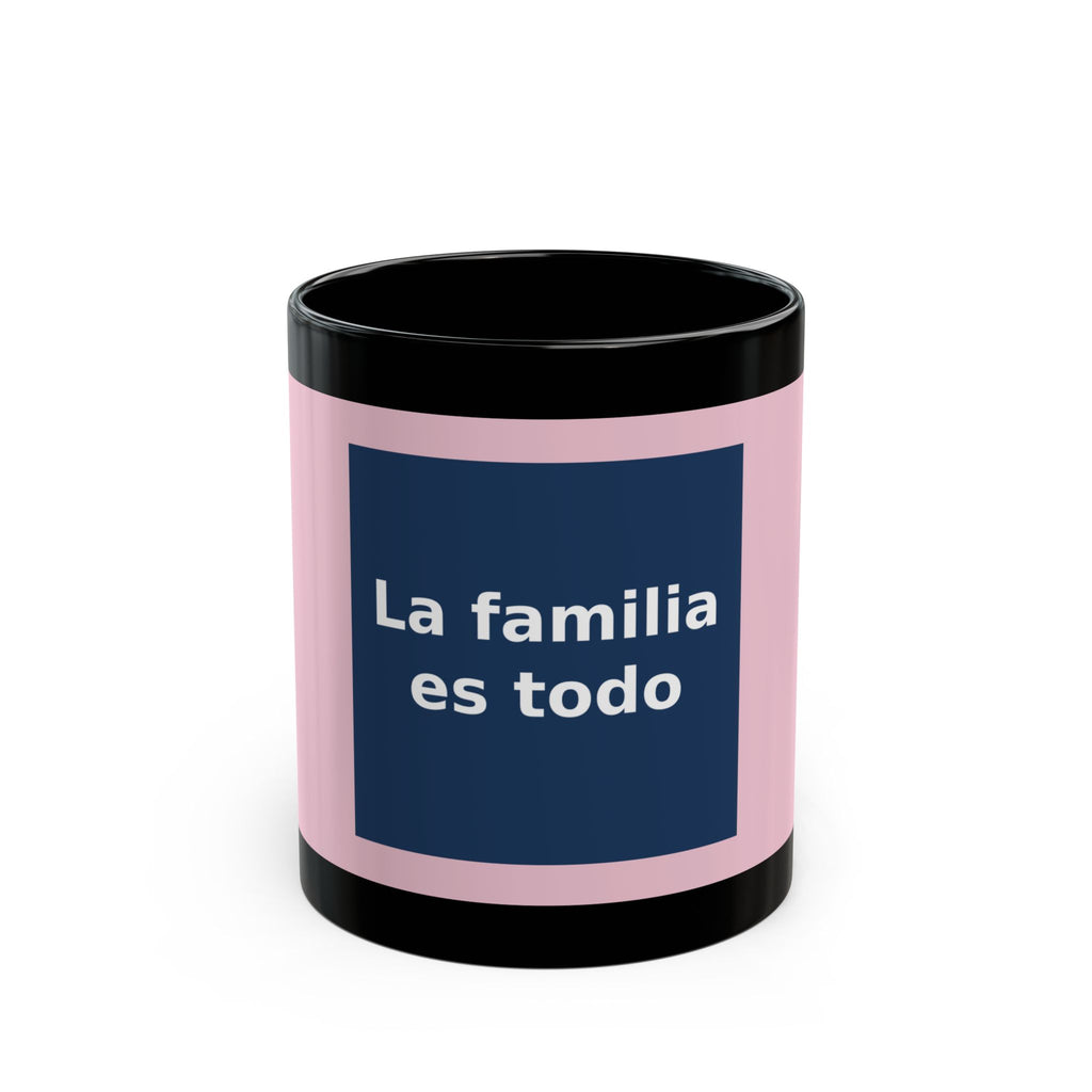 "La familia es todo" Black Cat Black Mug | College Girl Gift | Fashion | KayKay Classics