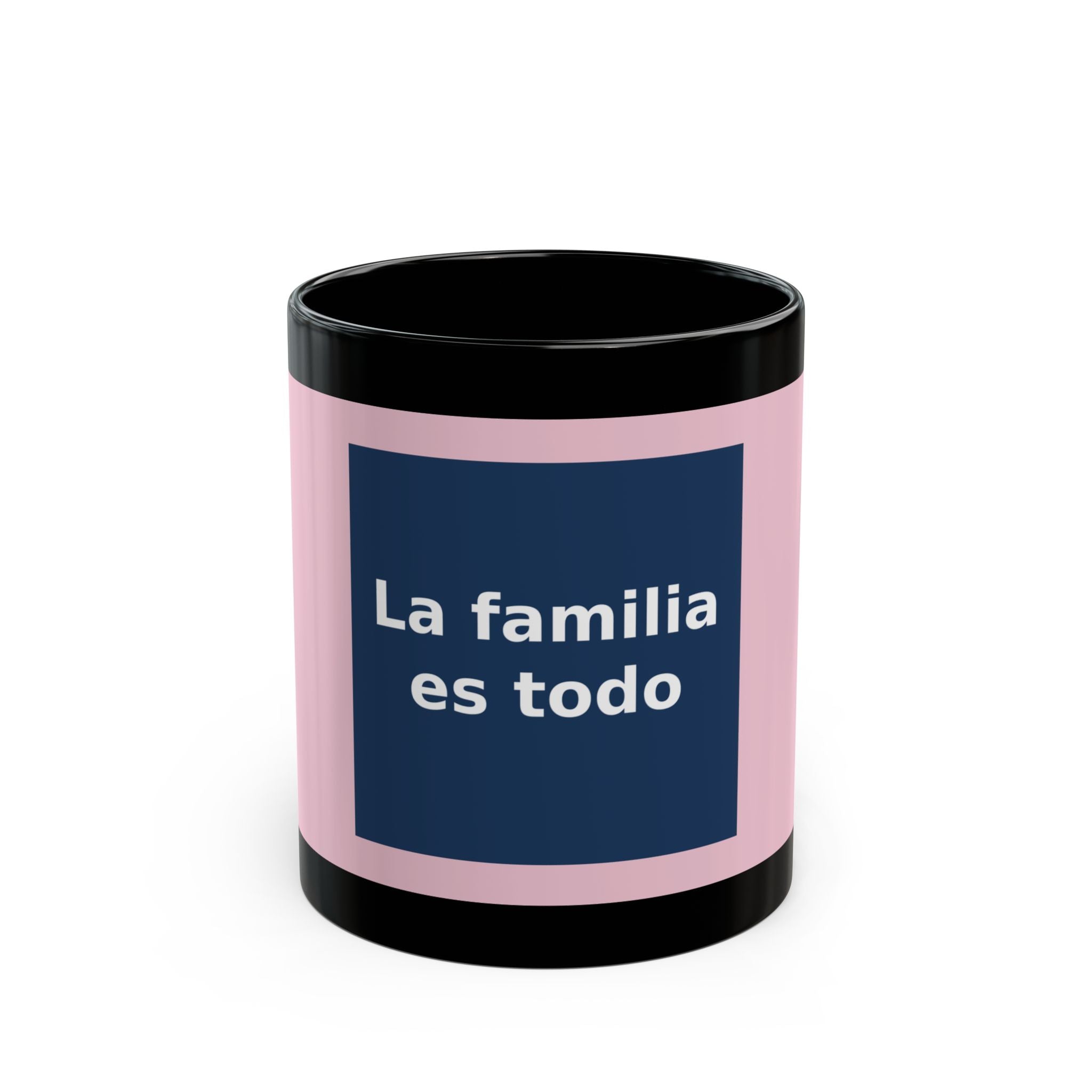"La familia es todo" Black Cat Black Mug | College Girl Gift | Fashion | KayKay Classics