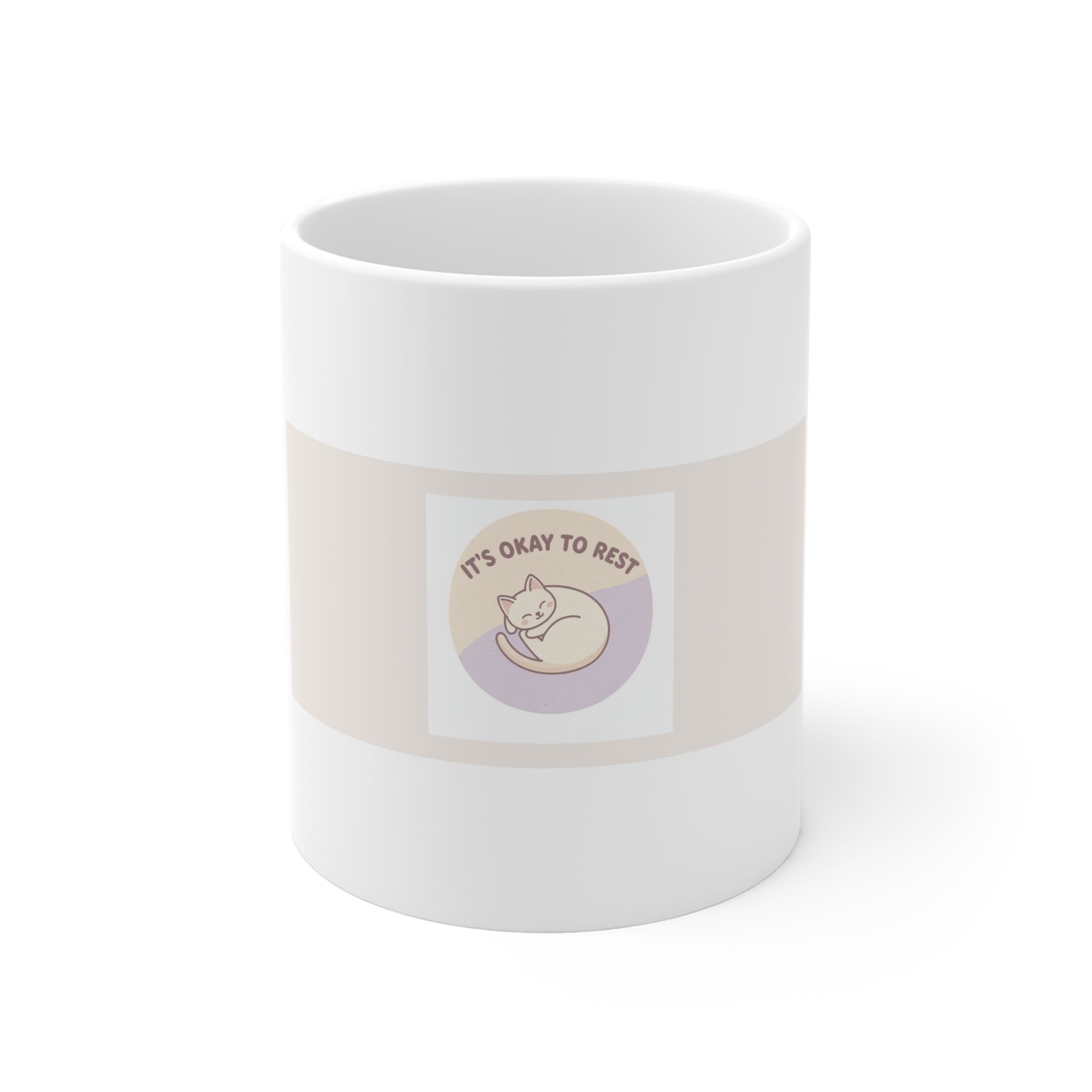 "IT'S OKAY TO REST" Black Cat Mug | College Girl Gift | Fashion | KayKay Classics