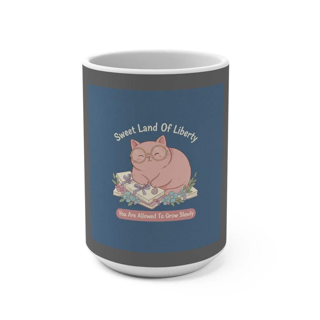 Cat Mug 15oz – Sweet Land of Liberty