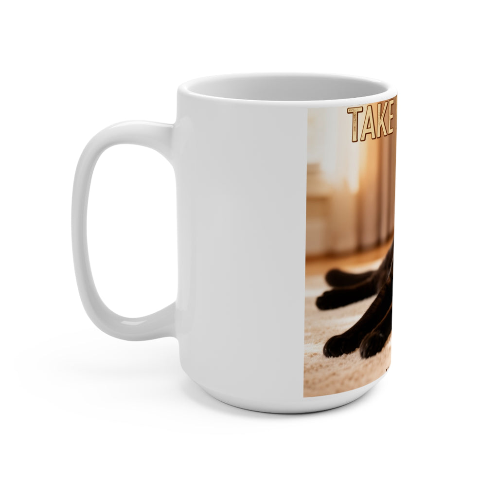 TAKE YOUR TIME Cat Mug 15oz