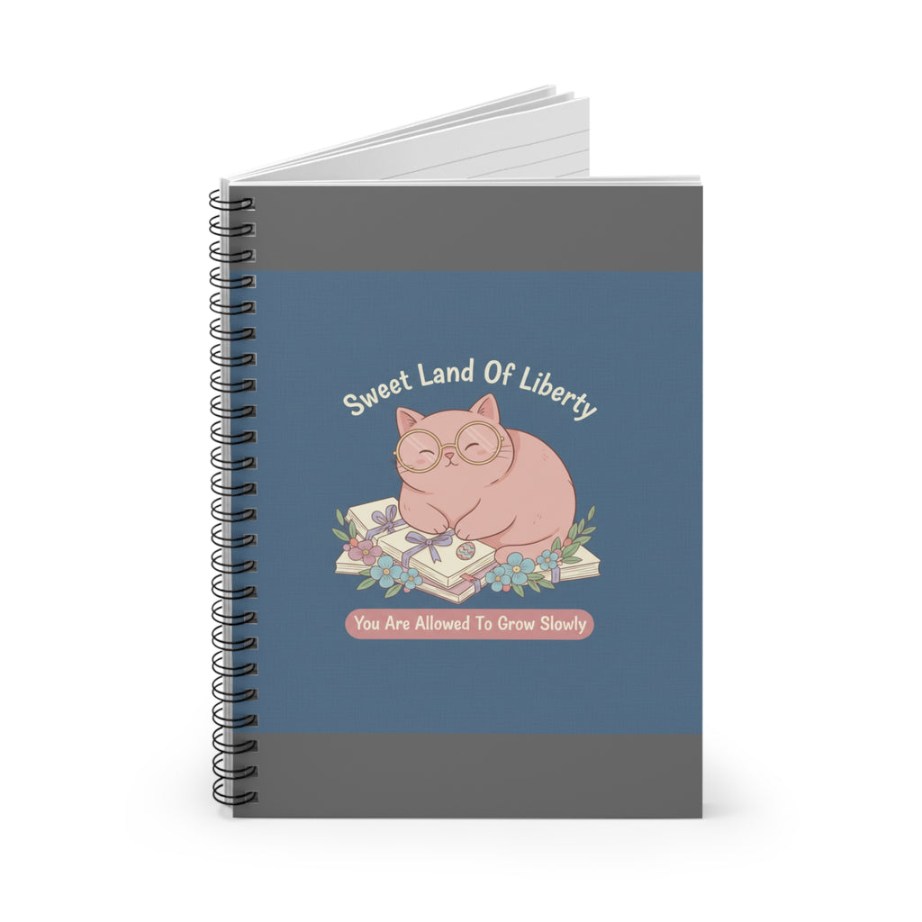 Cat Spiral Notebook – Sweet Land of Liberty