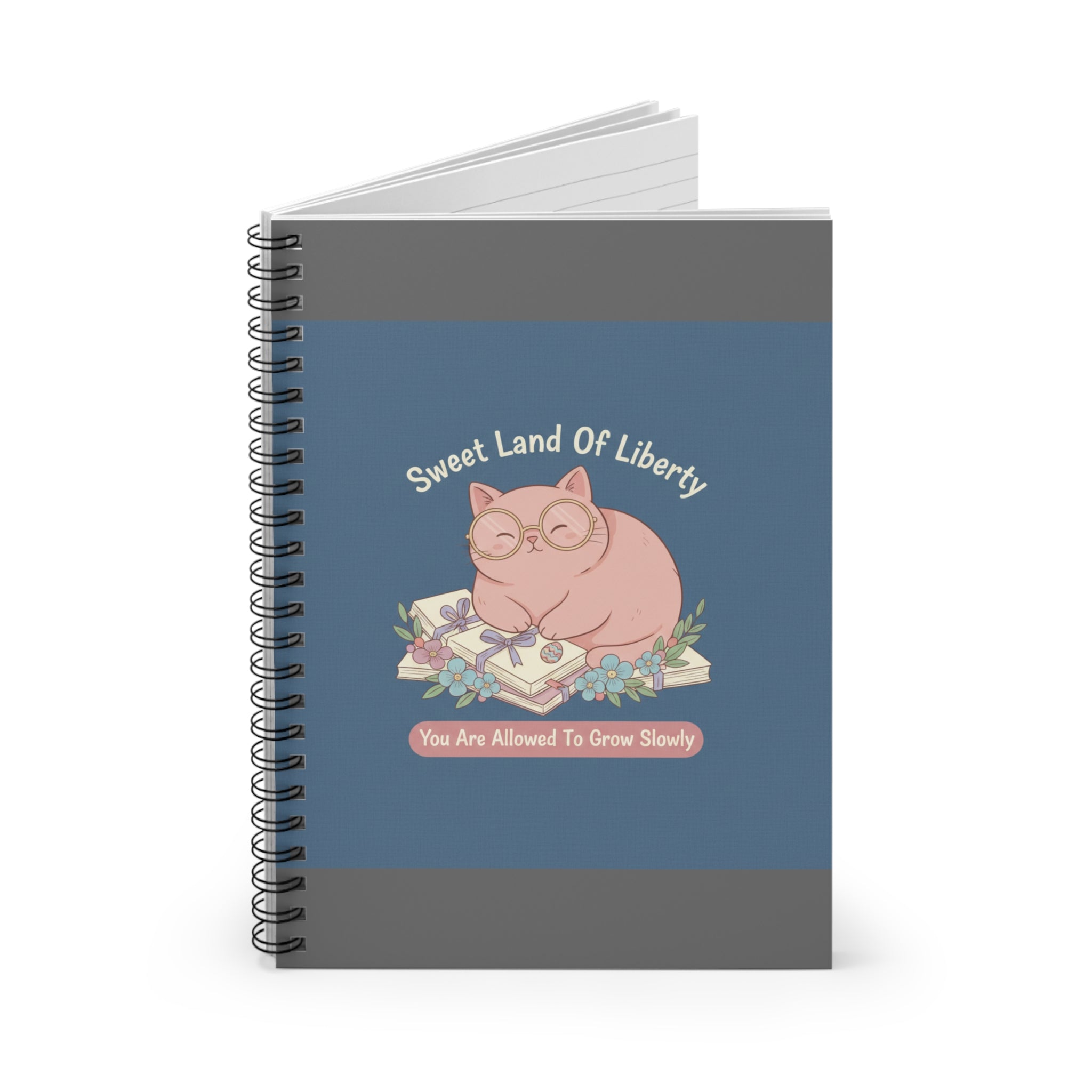 Cat Spiral Notebook – Sweet Land of Liberty